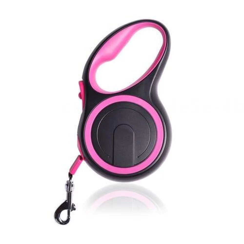 Gespout Pet Automatic Retractable Leash, Retractable Dog Leash, Pet Travel Leash Pink L