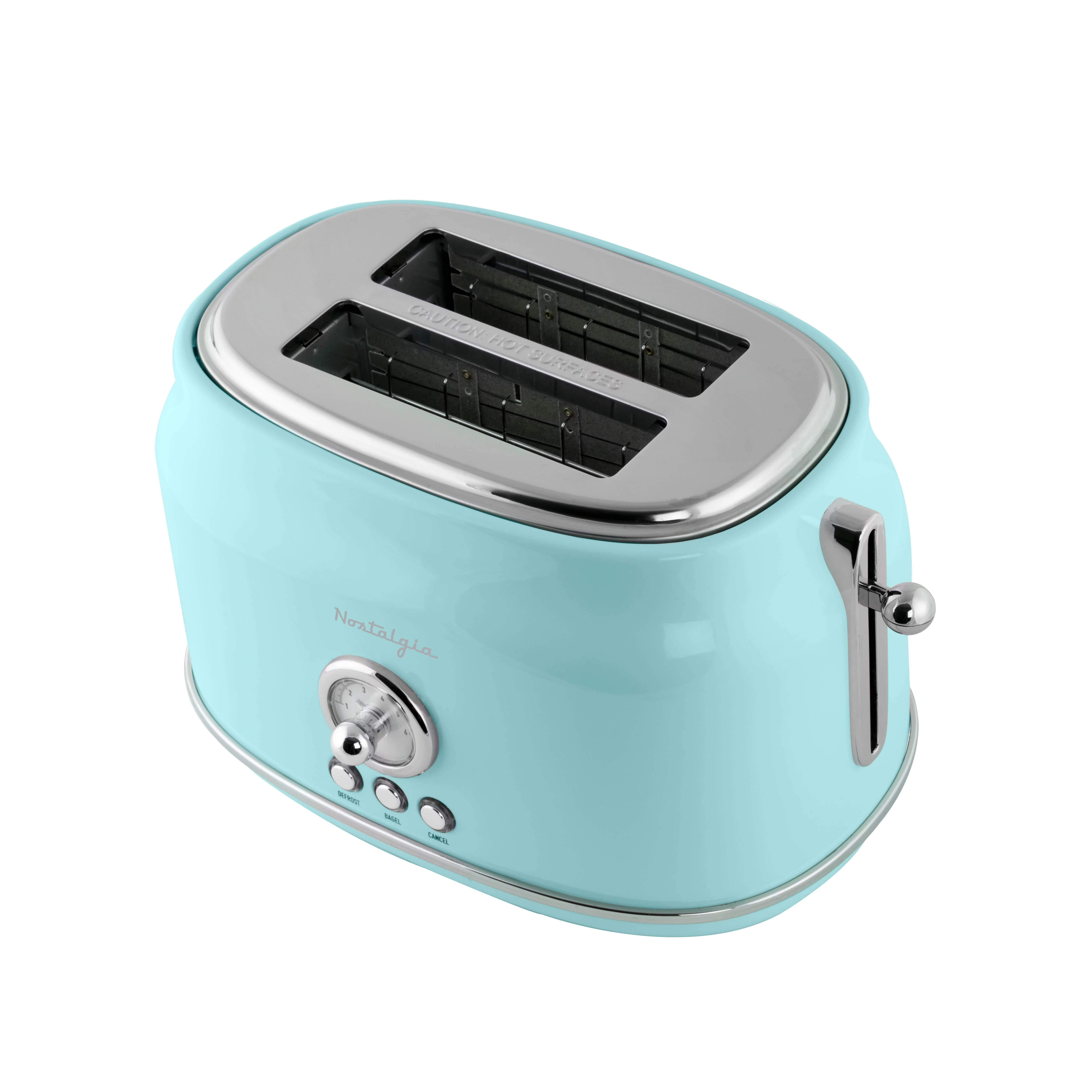 Nostalgia CLTOS2AQ Classic Retro 2-Slice Toaster, Aqua