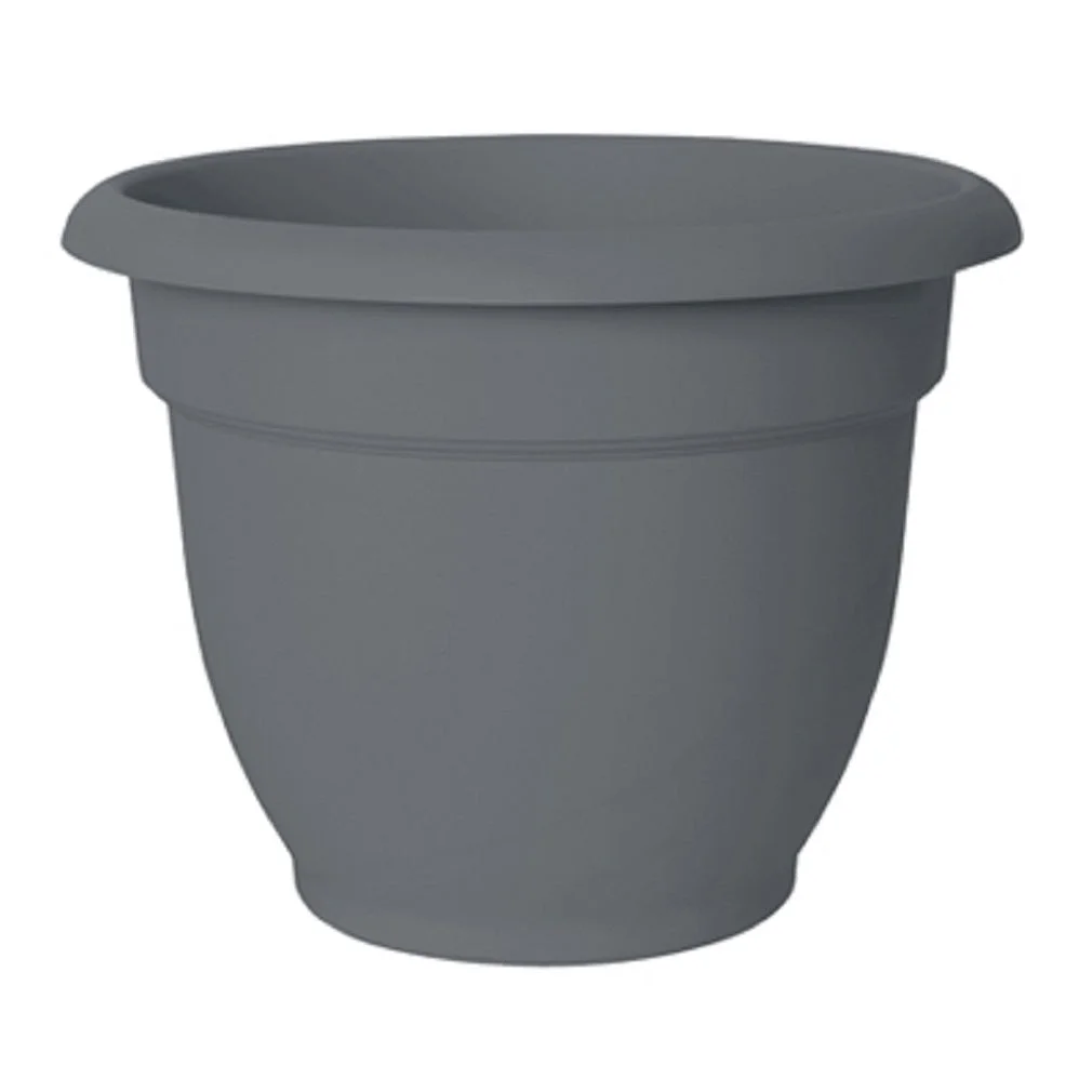 Bloem AP12908 Ariana Planter, Charcoal, 12 Inch, Each