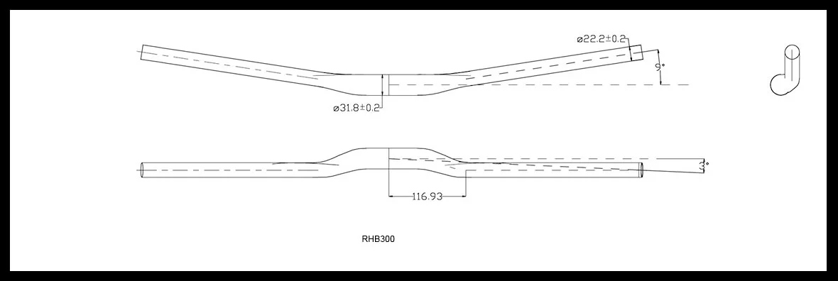 Carbon Riser Handlebar RHB300