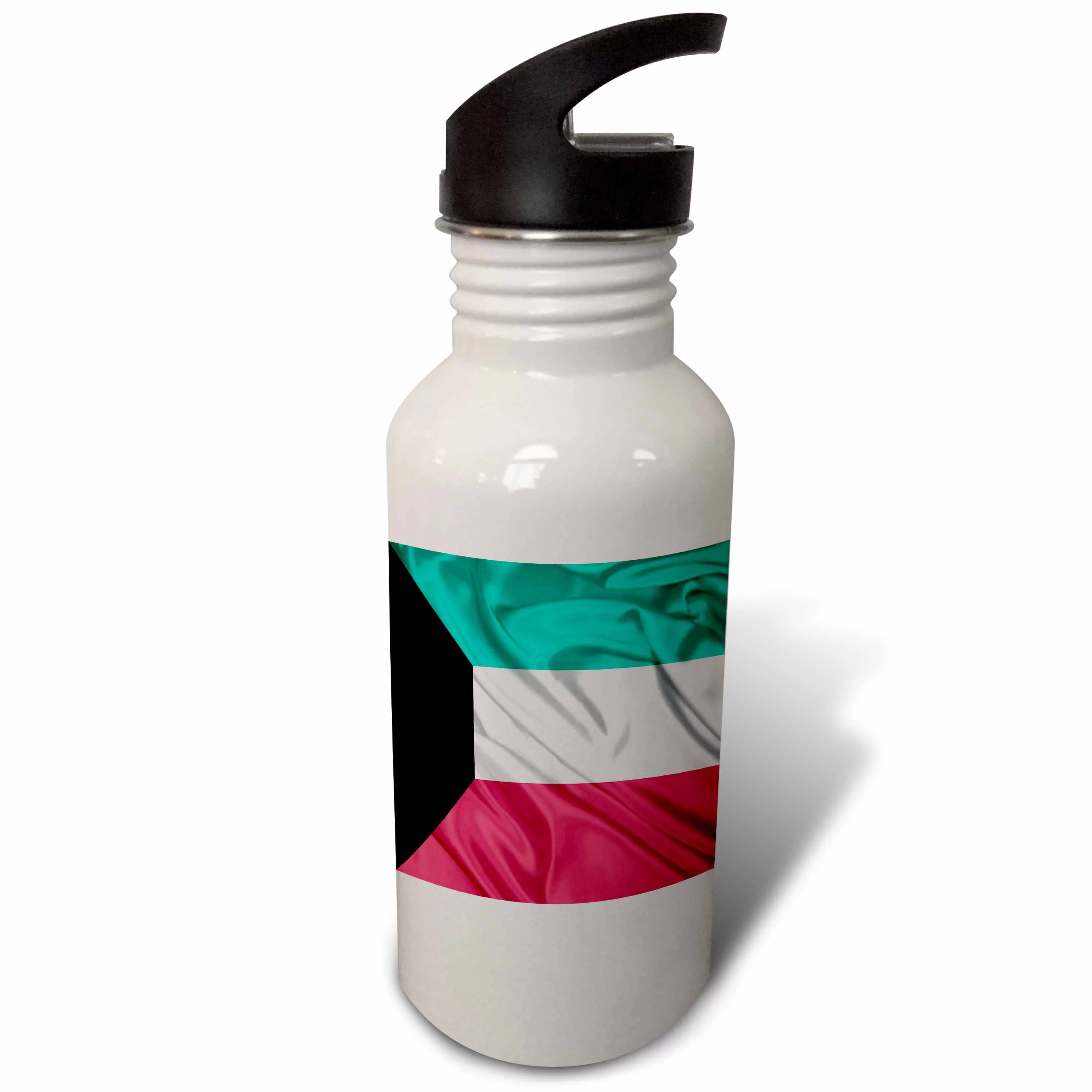 Kuwait Flag 21 oz Sports Water Bottle wb-28262-1