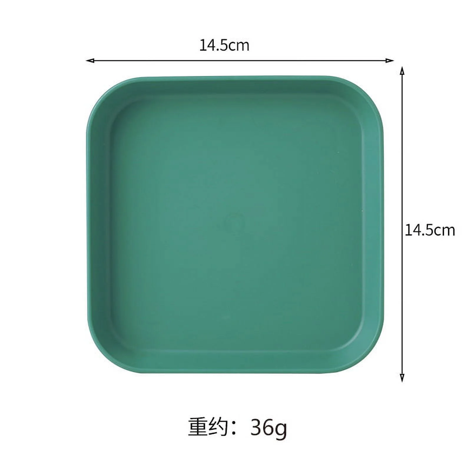 Haomacro 8 PACK 6 Inch Lightweight Plastic Plates, Unbreakable Deep Dinner Plates, Plastic Plates Reusable, Assorted Colors Dinnerware Sets, Water Washable