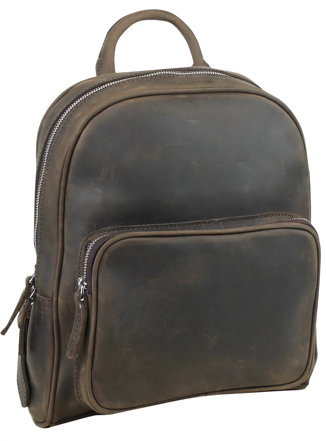 Vagarant Traveler Full Grain Leather Medium Small Backpack LK23.DS