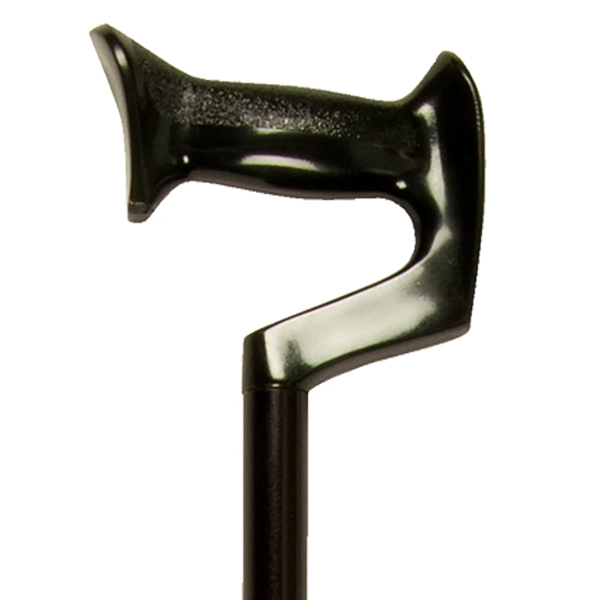 PCP Orthopedic Handle Adjustable Aluminum Cane, Made in USA, Black, Large Grip