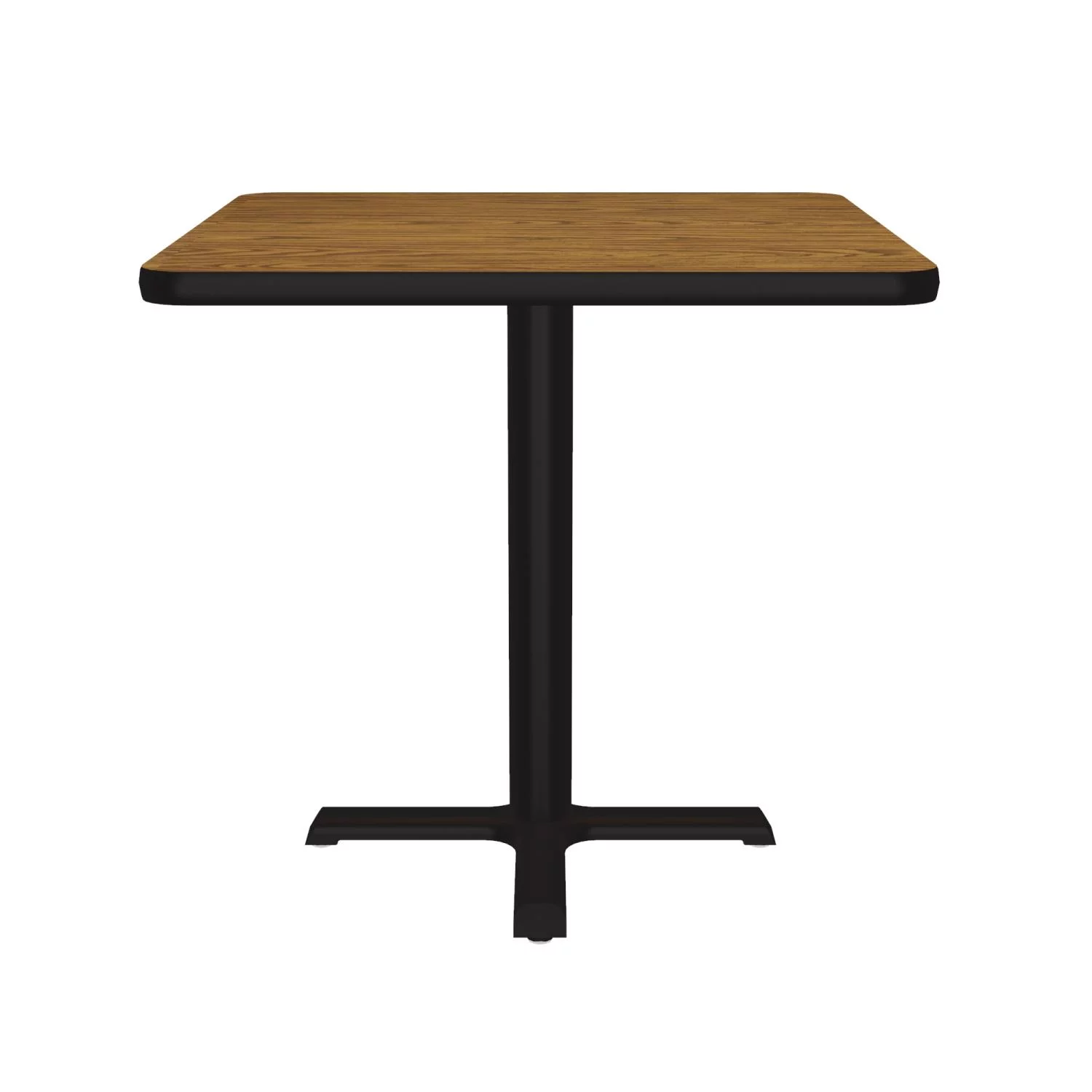 Correll Square Laminate Cafe And Breakroom Table With Medium Oak BXT30TFS-06