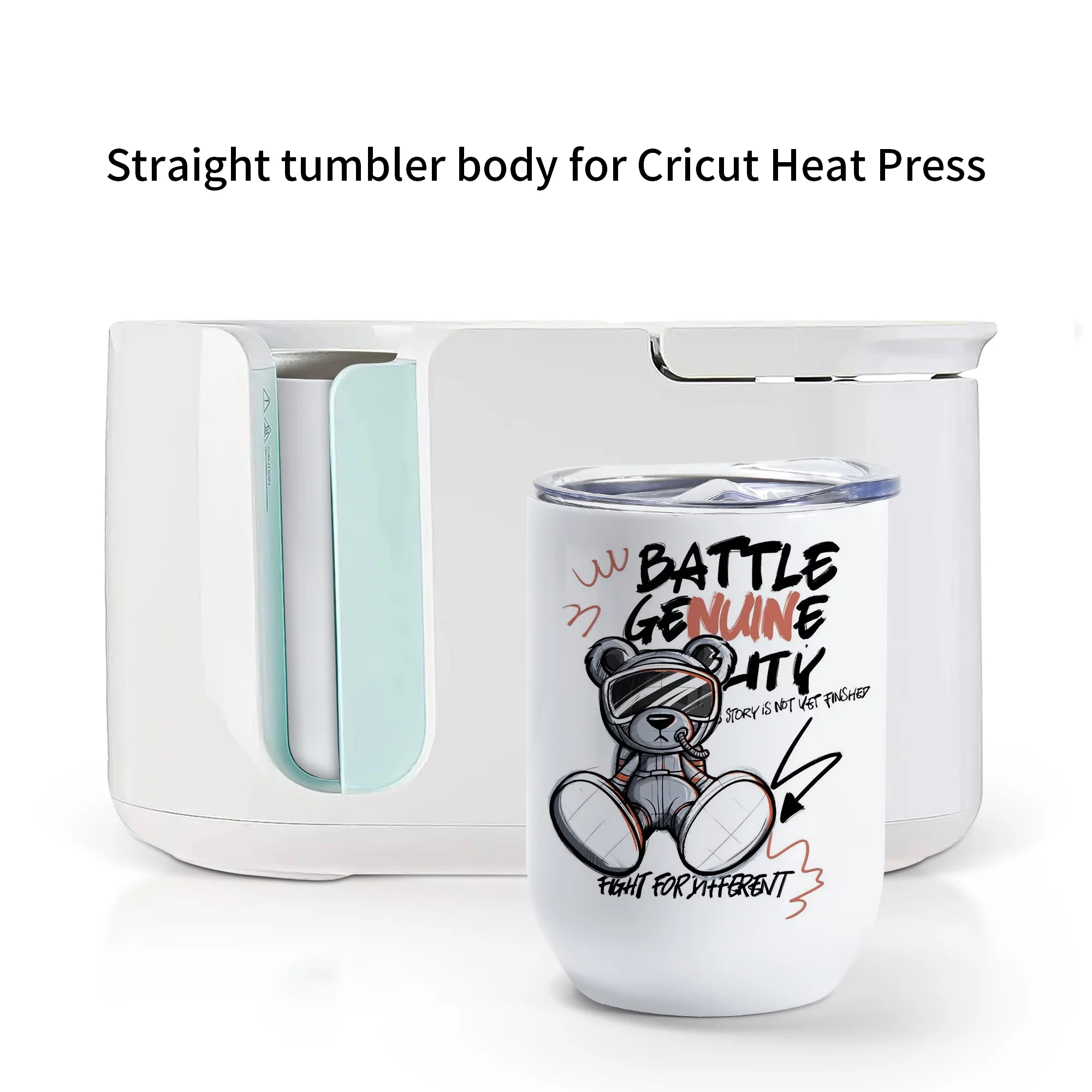 AGH 12oz Sublimation Wine Tumbler Blanks Wine Glasses Set of 4, Stainless Steel Insulated Wine Tumbler with Lids, Stemless Wine Glass, Wine Accessories Wine Gifts for Women