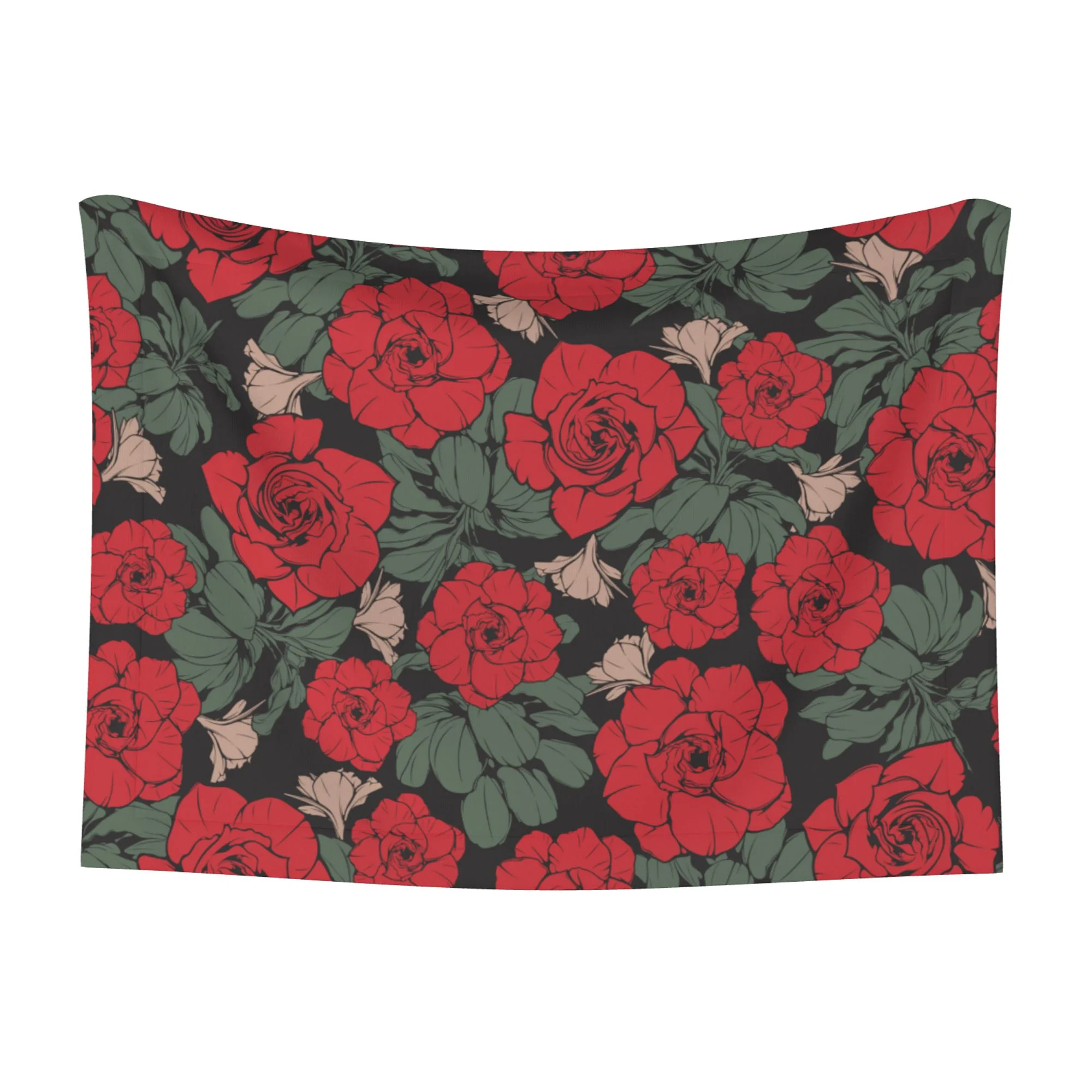 XMXY Dog Throw Blankets, Soft Cozy Beautiful Red Wild Rose Pet Blankets for Couches Machine Washable for Indoor Cats Dogs, Large Size