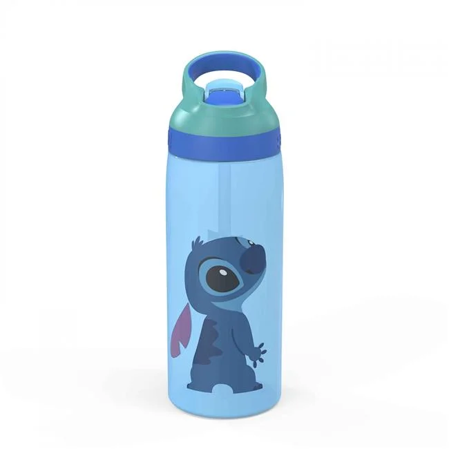 Lilo & Stitch 874977 25 oz Lilo & Stitch Peeking Over Reusable Plastic Water Bottle
