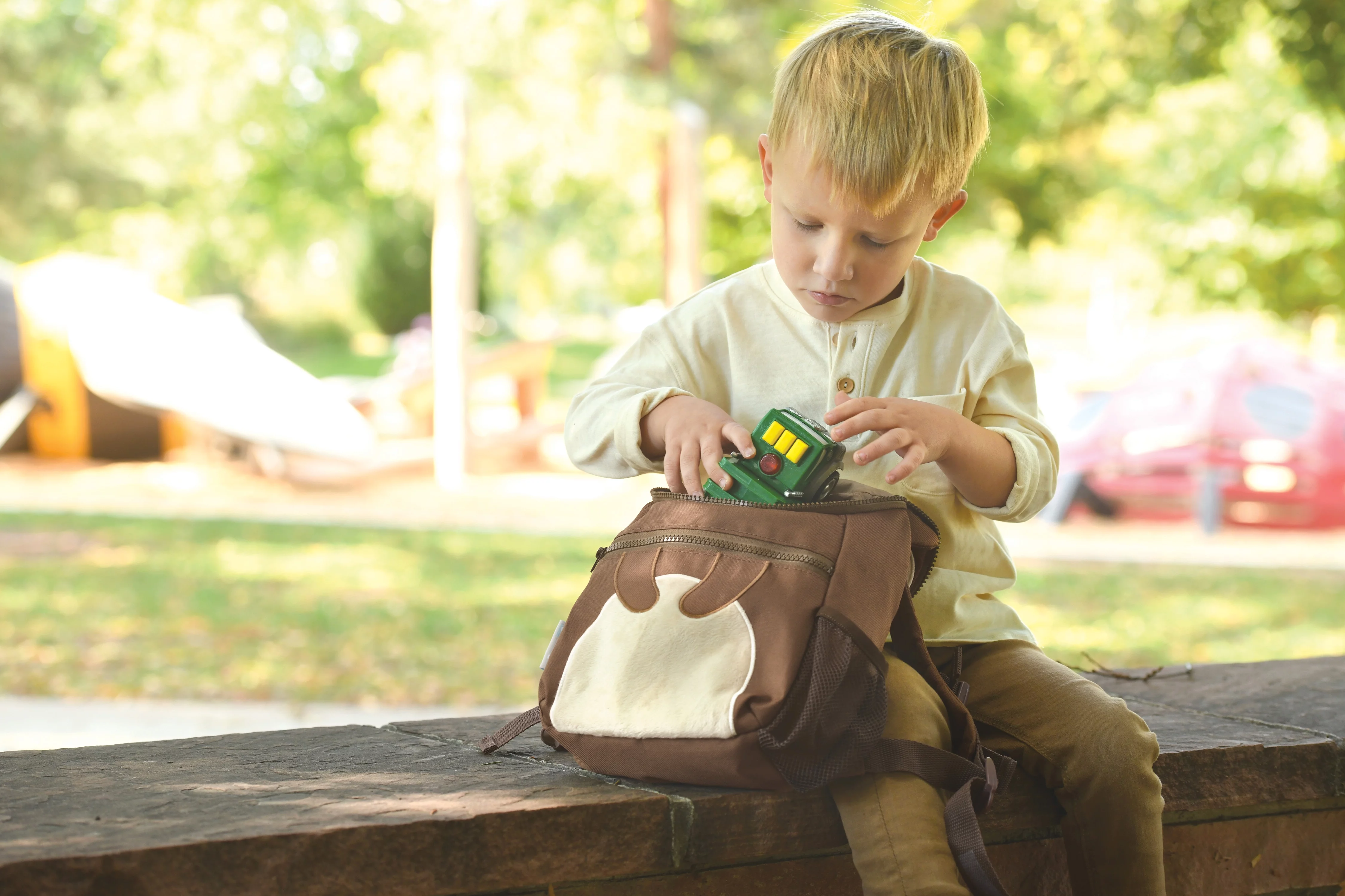 On the Goldbug Harness Backpack Monkey Character