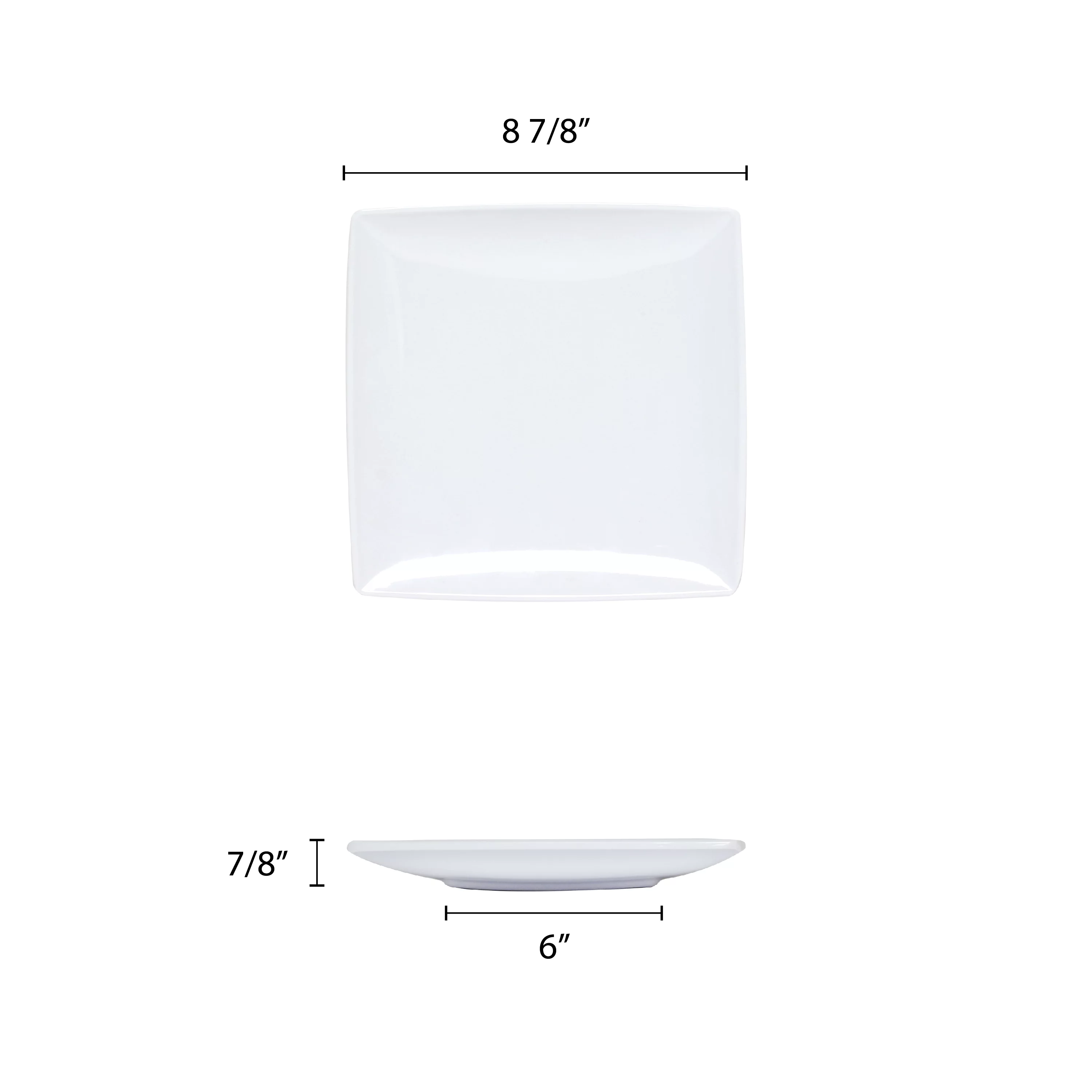 Excellante Classic White Extra Heavy Weight Melamine Dinnerware Collection 9