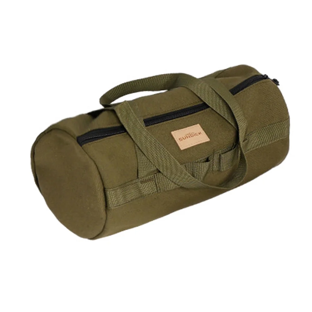 Durable Canvas Tent Peg Ground Nail Storage Bag, Convenient Organizer for Camping Tools