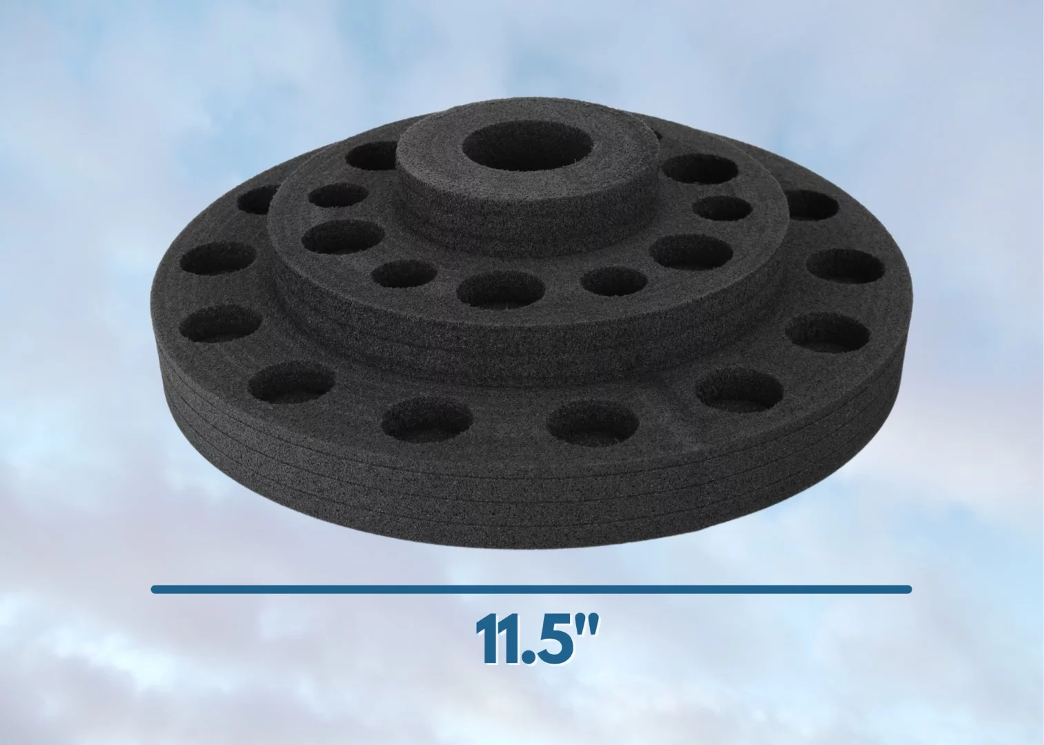 Polar Whale Essential Oil Storage Organizer 3 Tier Display Rack for Home Bathroom Bedroom Office Elegant Modern Durable Black Foam Holds 20 (5ml to 15ml), 6 (5ml) and 1 (30ml to 100ml) Bottles