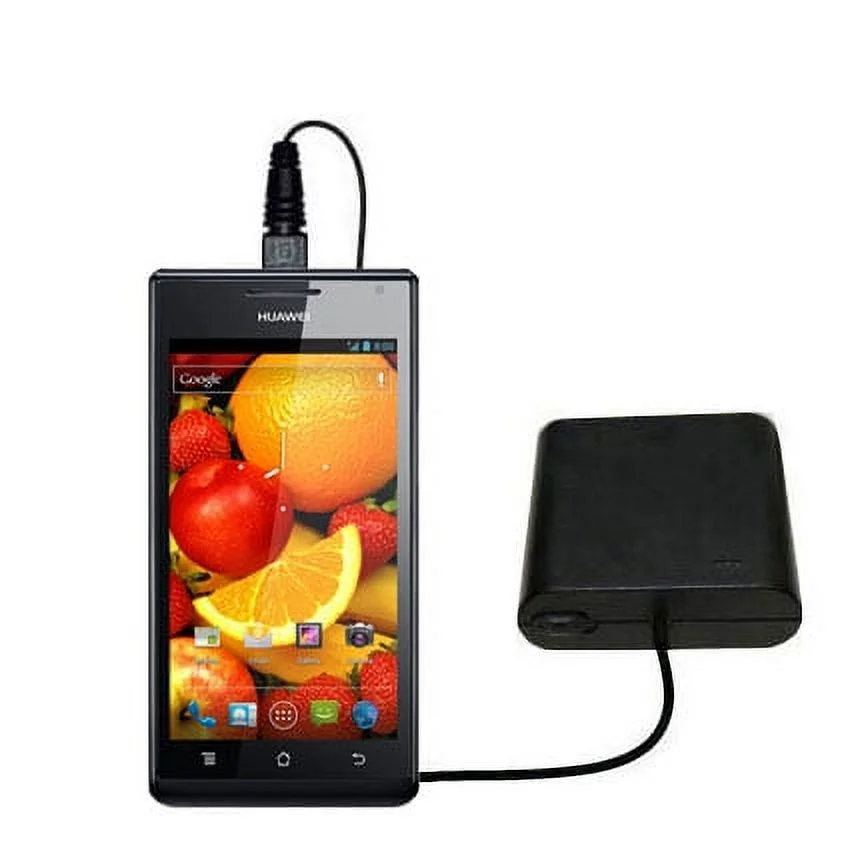 Portable Emergency AA Battery Charger Extender suitable for the Huawei Ascend P1 S - with Gomadic Brand TipExchange Technology