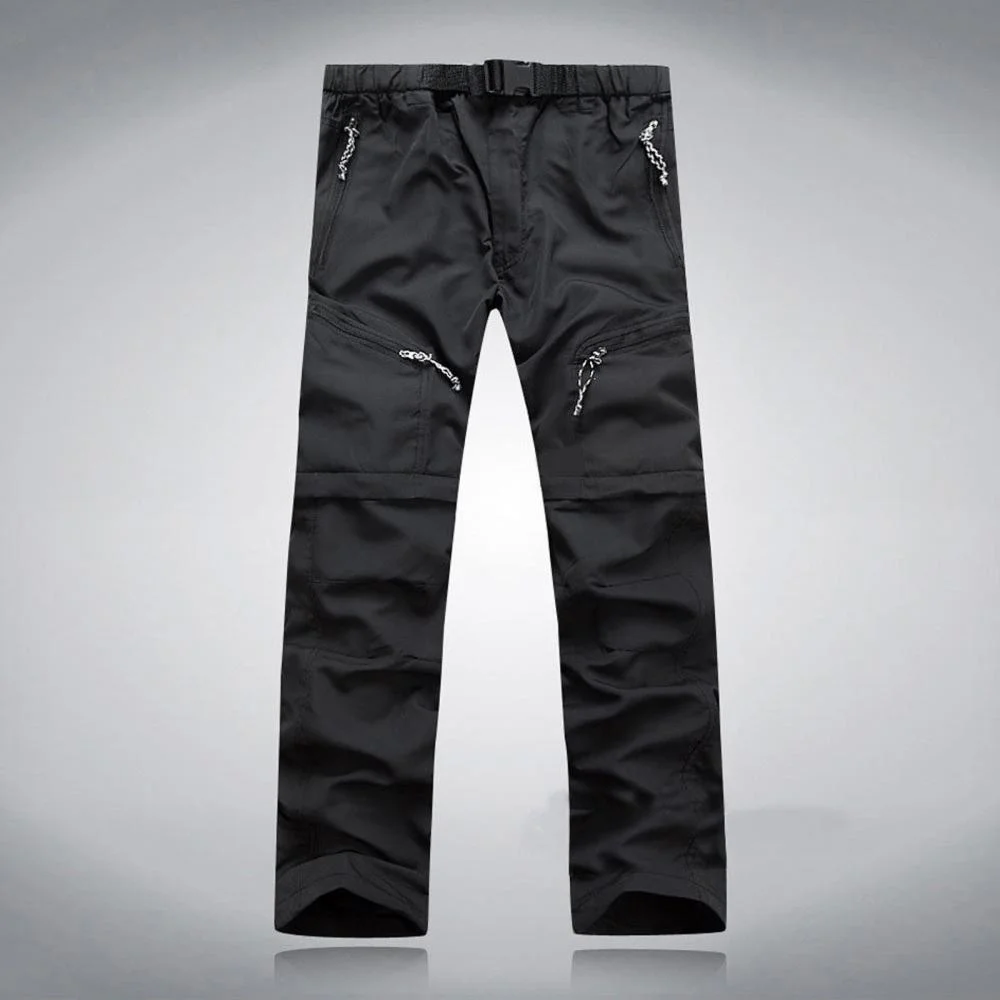 Guzom Mens Sweatpants- Outdoor Relaxed Fit Stretch Casual Pants for Men Black