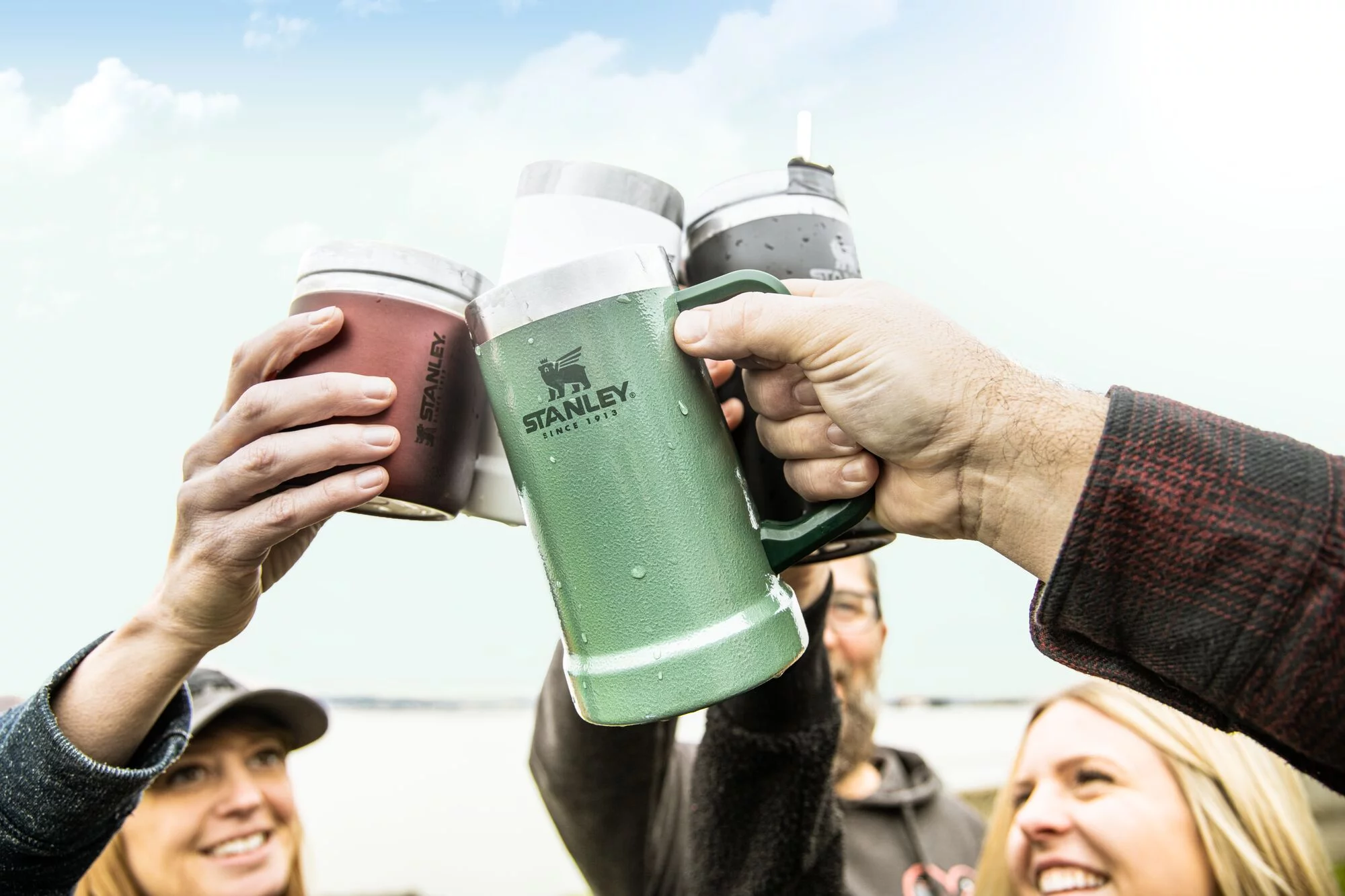 Stanley Vacuum Insulated Stainless Steel Big Grip Beer Mug, 24 oz