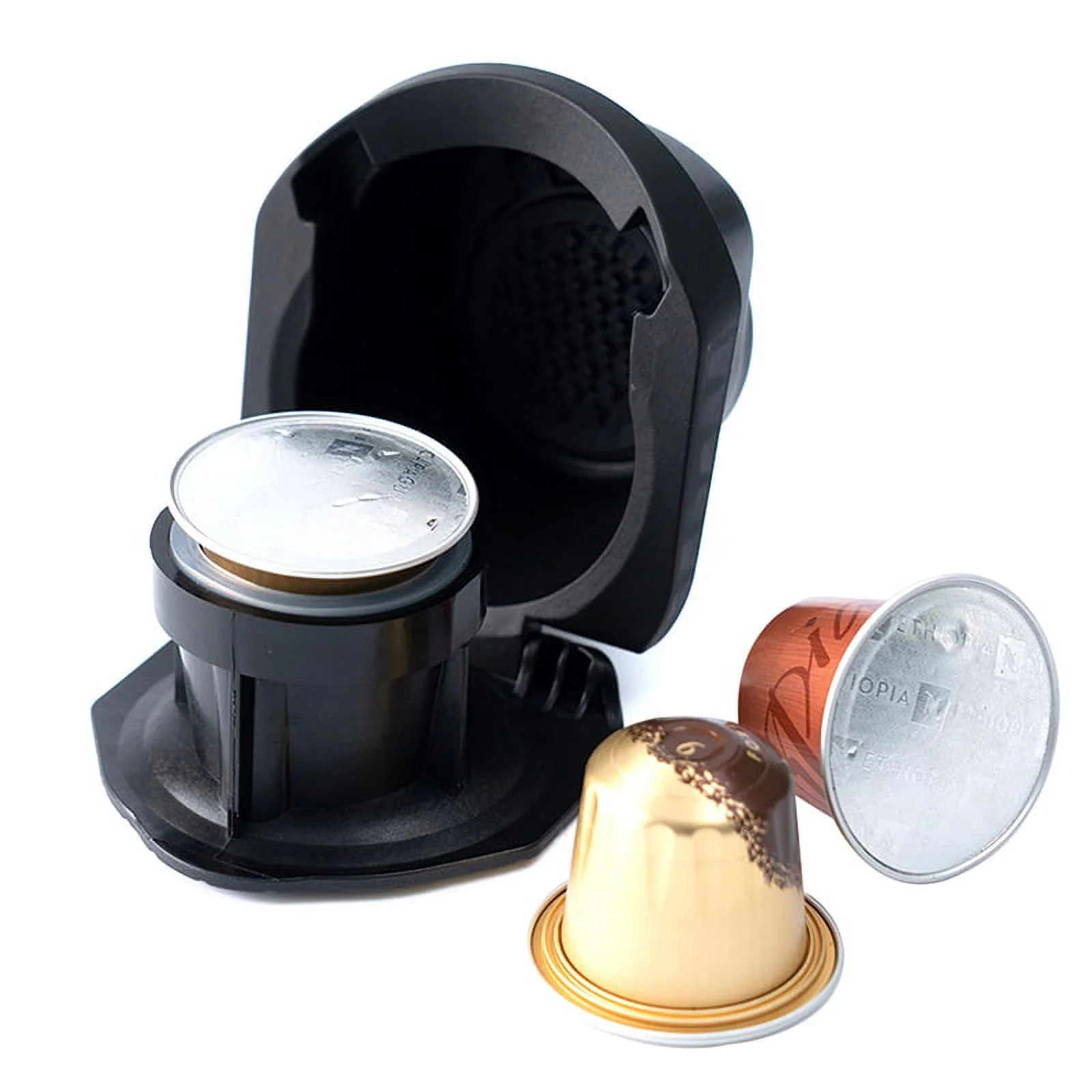 Reusable Coffee Capsule Adapter for Dolce Gusto Genio S Crema Pod GrinderU LQ WL