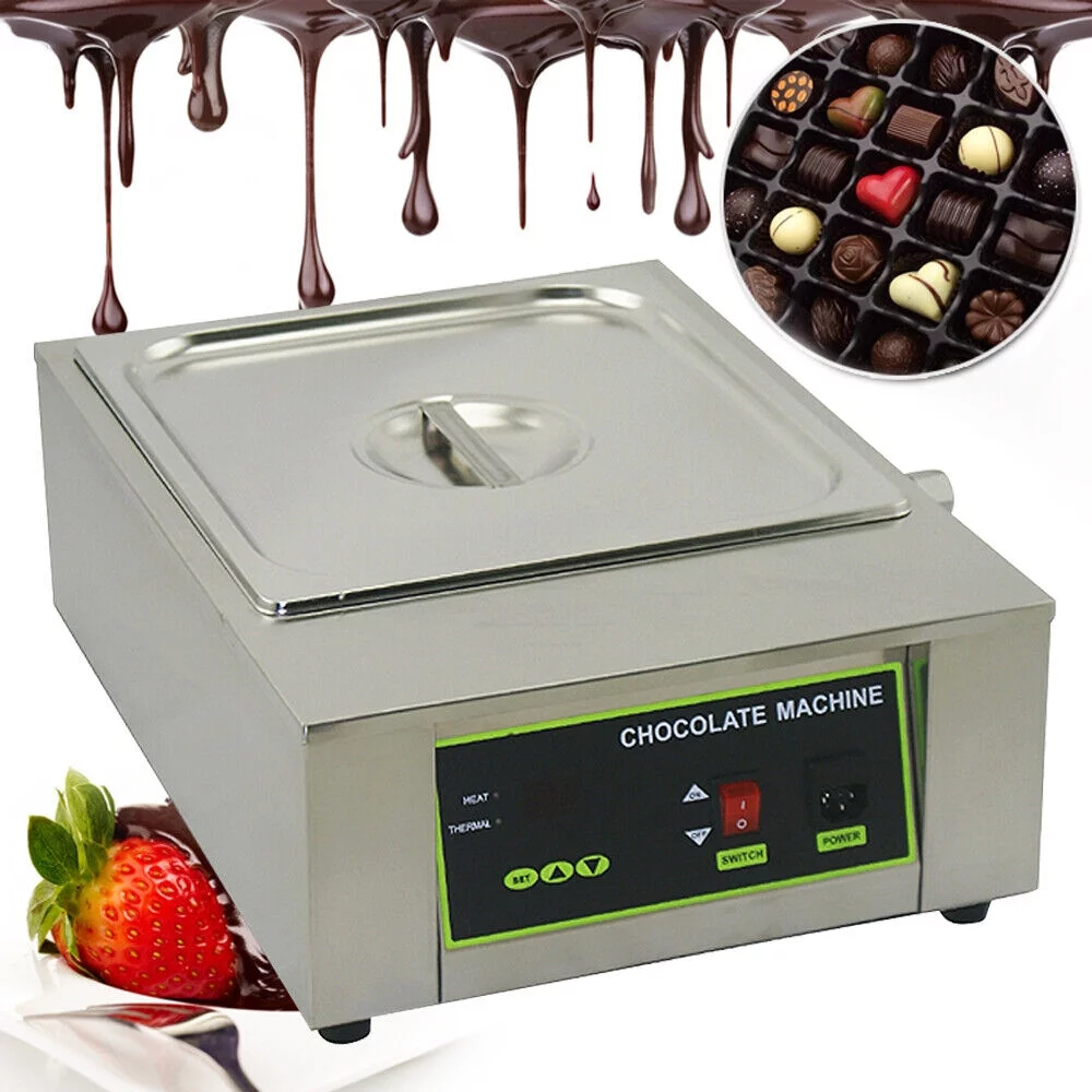 Wuzstar 8kg Chocolate Melting Pot Electric Chocolate Melter Heater DIY Handmade Tool for Home Bakery Use