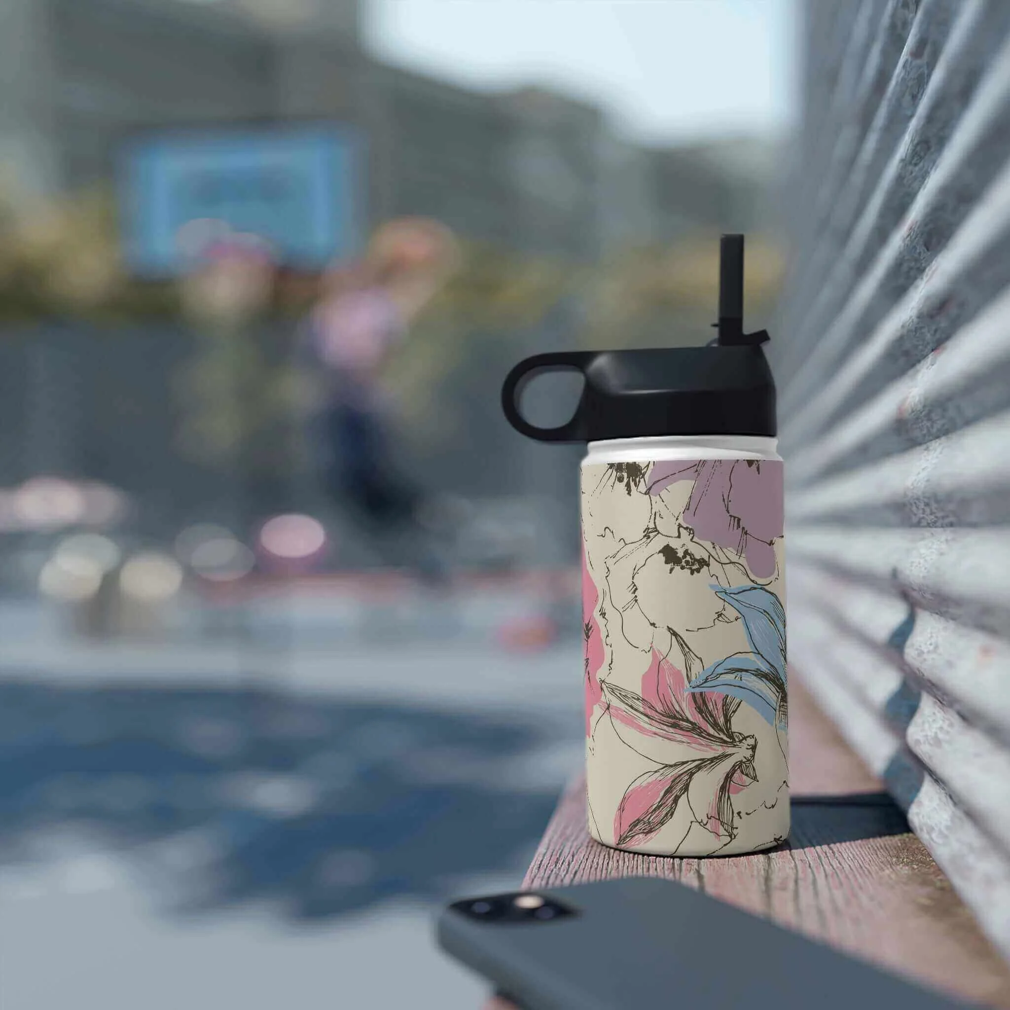 Stainless Steel Water Bottle, with Lid