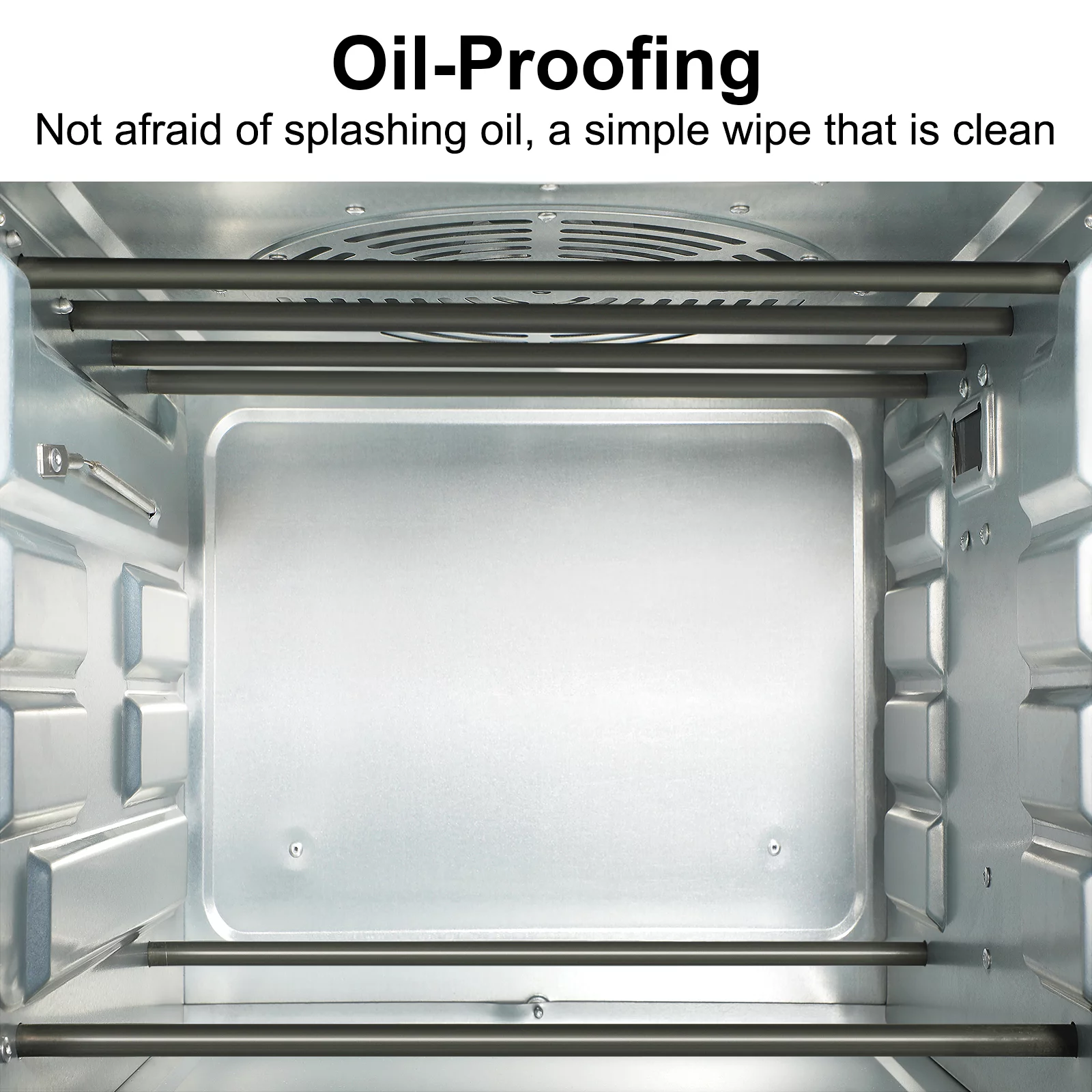 SUGIFT Air Fryer 10QT, Countertop Toaster Oven, 4 Slice Toaster Air Fryer Oven Warm, Broil, Toast, Bake, Air Fry, Oil-Free, Black Stainless Steel, Perfect for Countertop