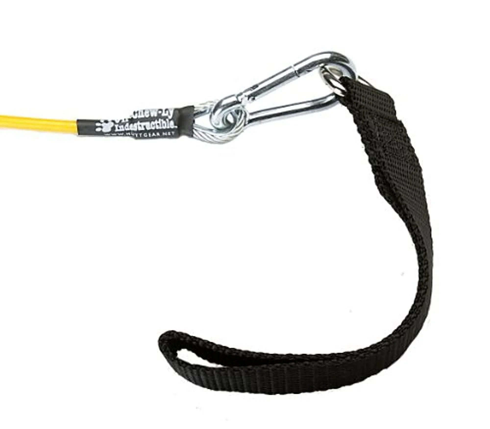 VirChewLy Indestructible Traffic Lead for Dogs, 30, Large, Black