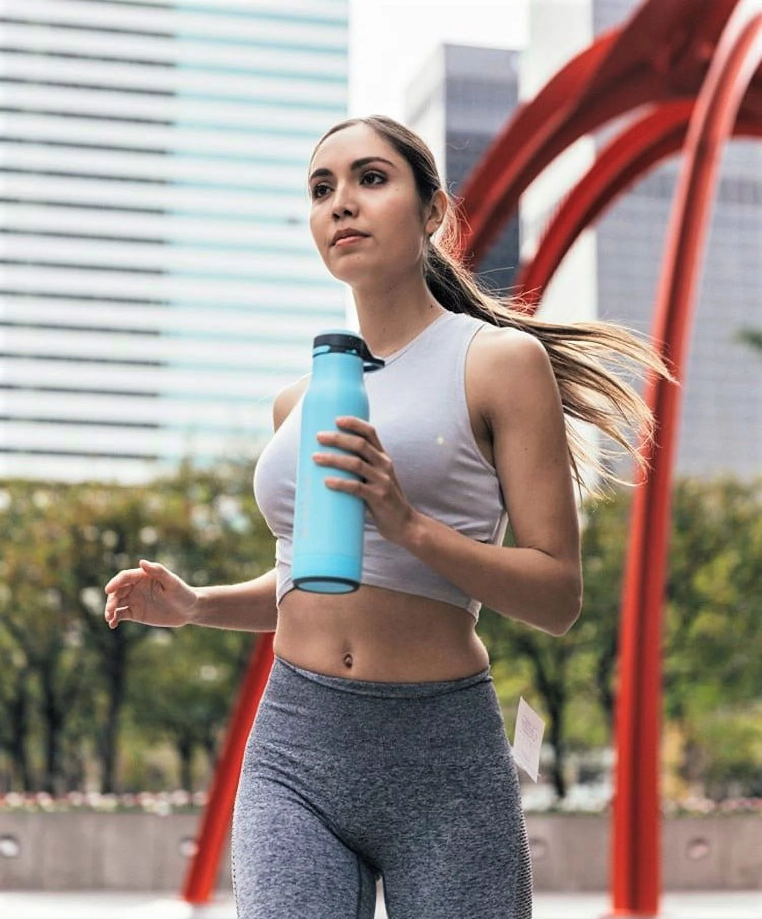 ZULU Ace 24oz Stainless Soft Chug Water Bottle BLK + BLU