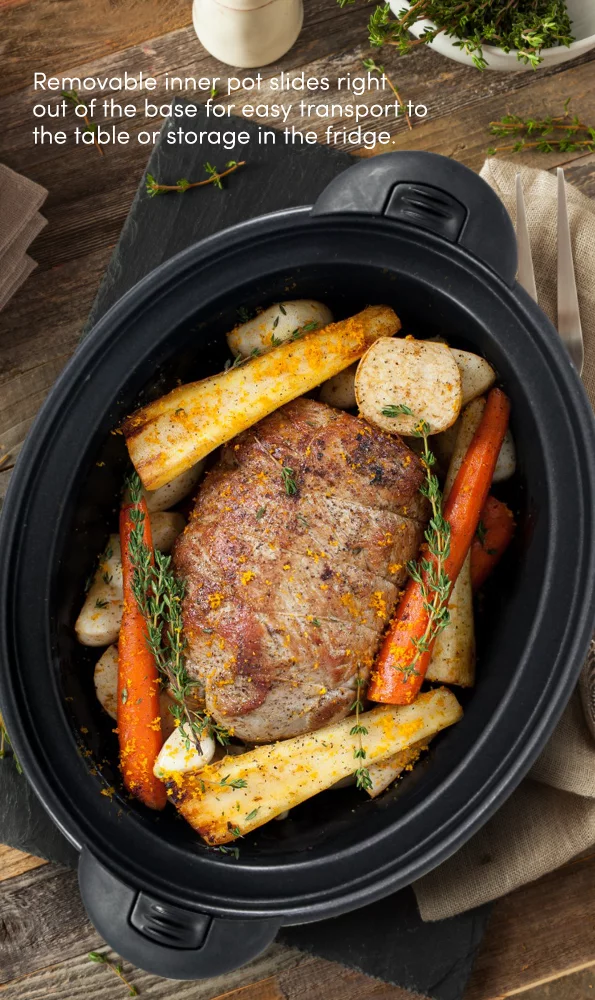 Elite Platinum MST-610DT 6Qt. Programmable Stainless Steel Slow Cooker with Locking Lid