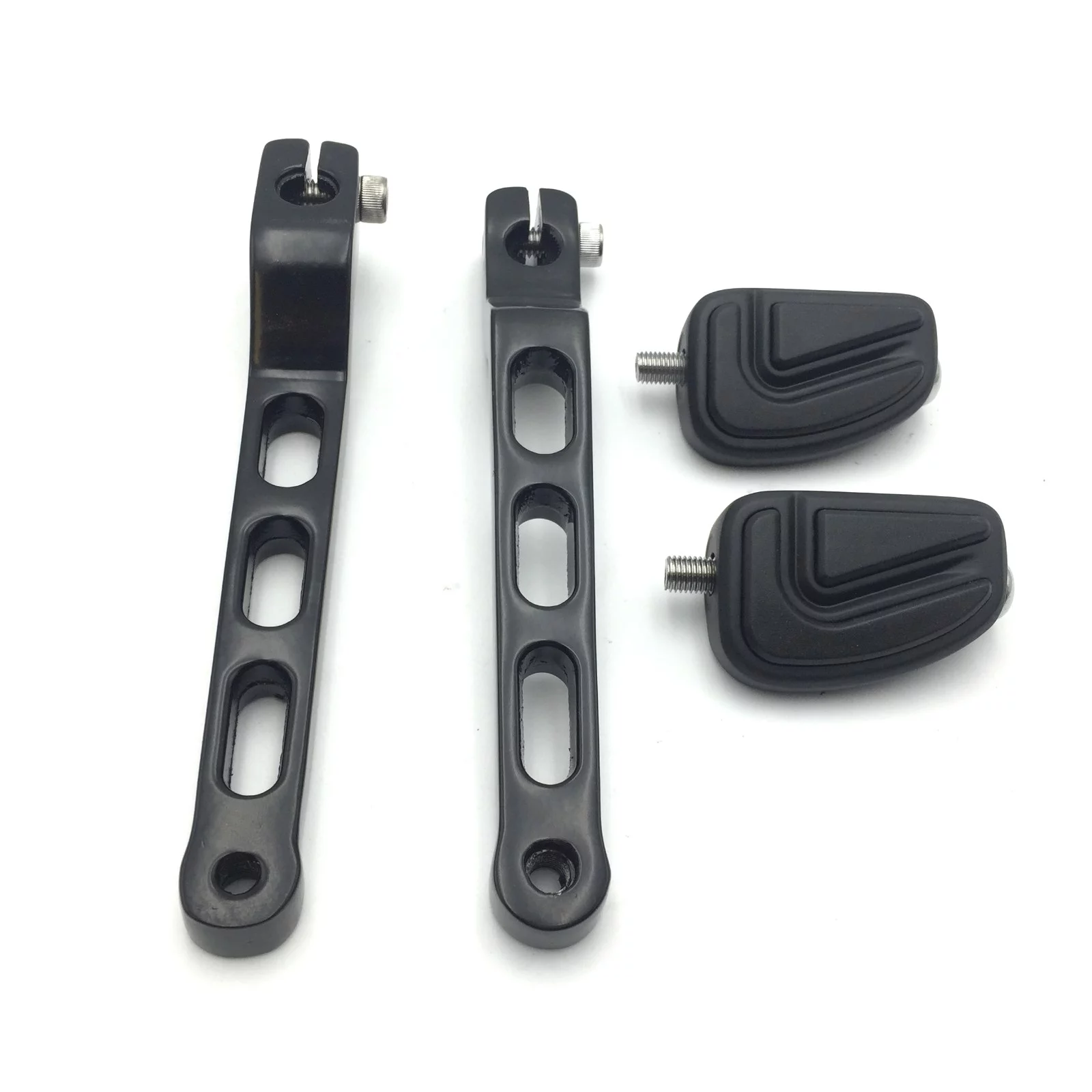 HTT Motorcycle Black Aluminum Heel/Toe Shift Levers with Airflow Shifter Pegs For Harley Davidson Electra Glide Sport FLHS 1988-2016