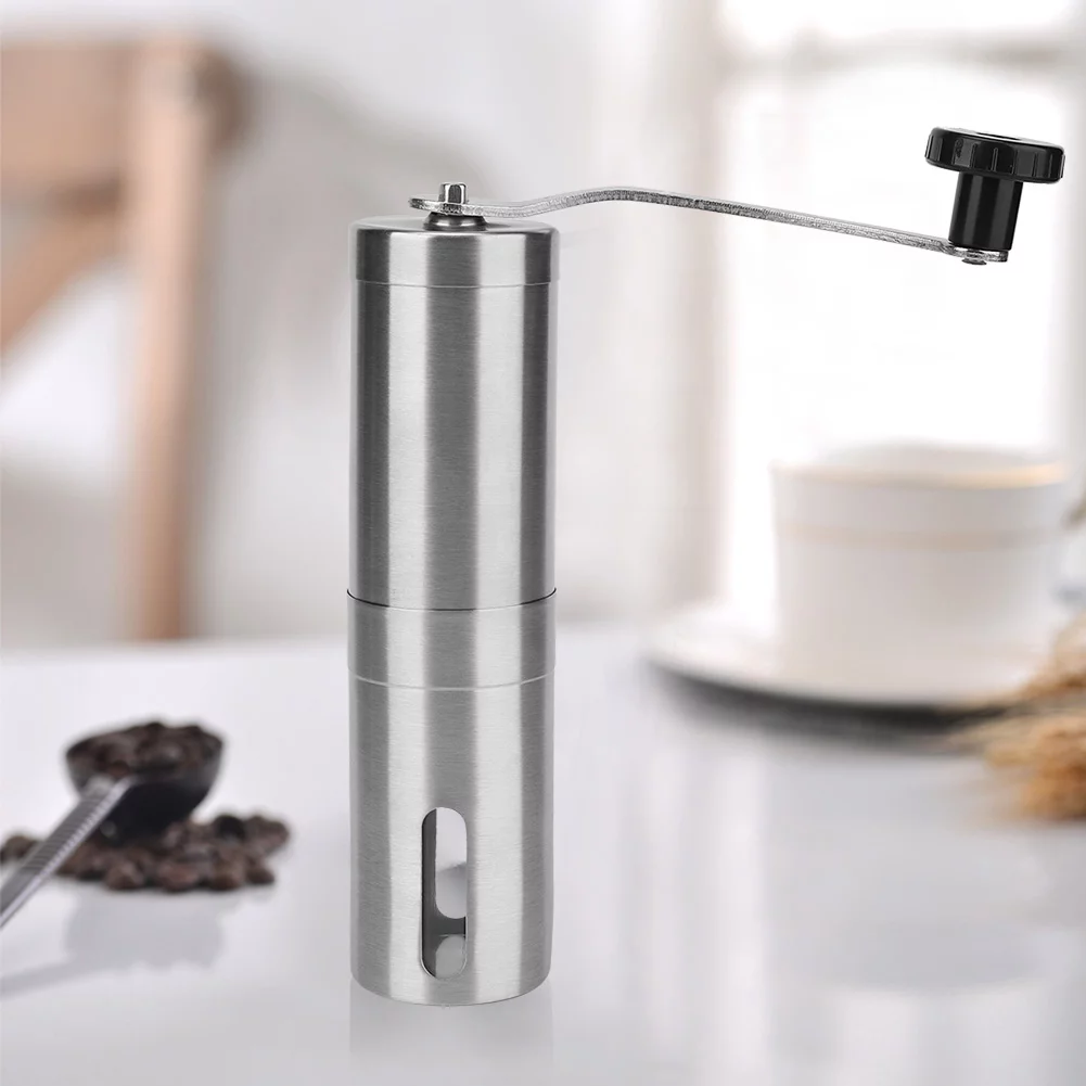 Coffee Grinder 304 Stainless Steel Portable Manual Coffee Grinder Mill Hand Coffee Machine for Household Use
