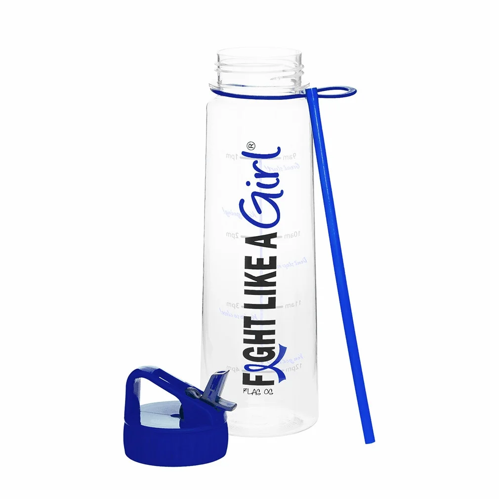 Fight Like a Girl Hybrid SlimKim Water Bottle - Blue