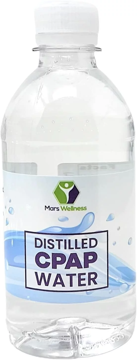 Distilled Water for CPAP Machines - 12oz Bottles - 24 Pack