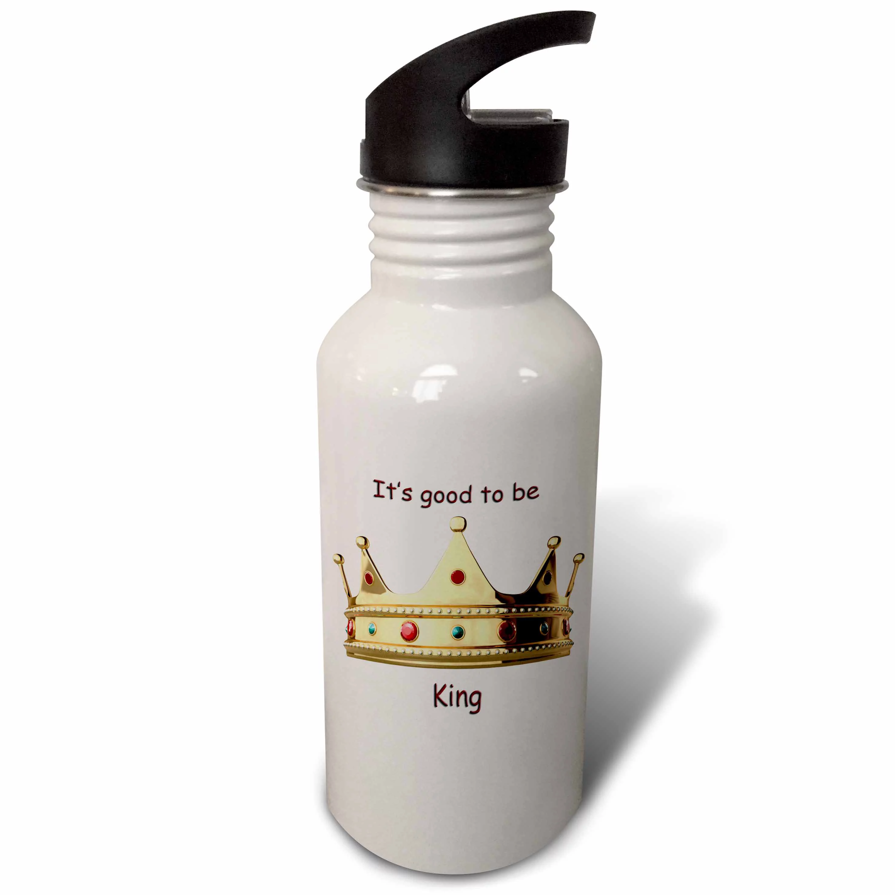 Its good to be king Flip Straw 21oz Water Bottle wb-4314-2