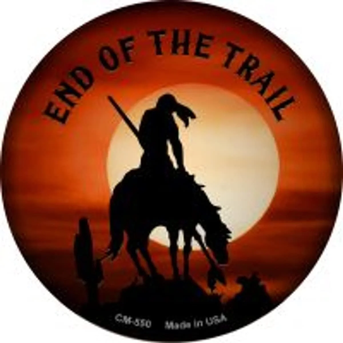 Coasters 'End Of The Trail' American Theme Set Of 4 Coasters