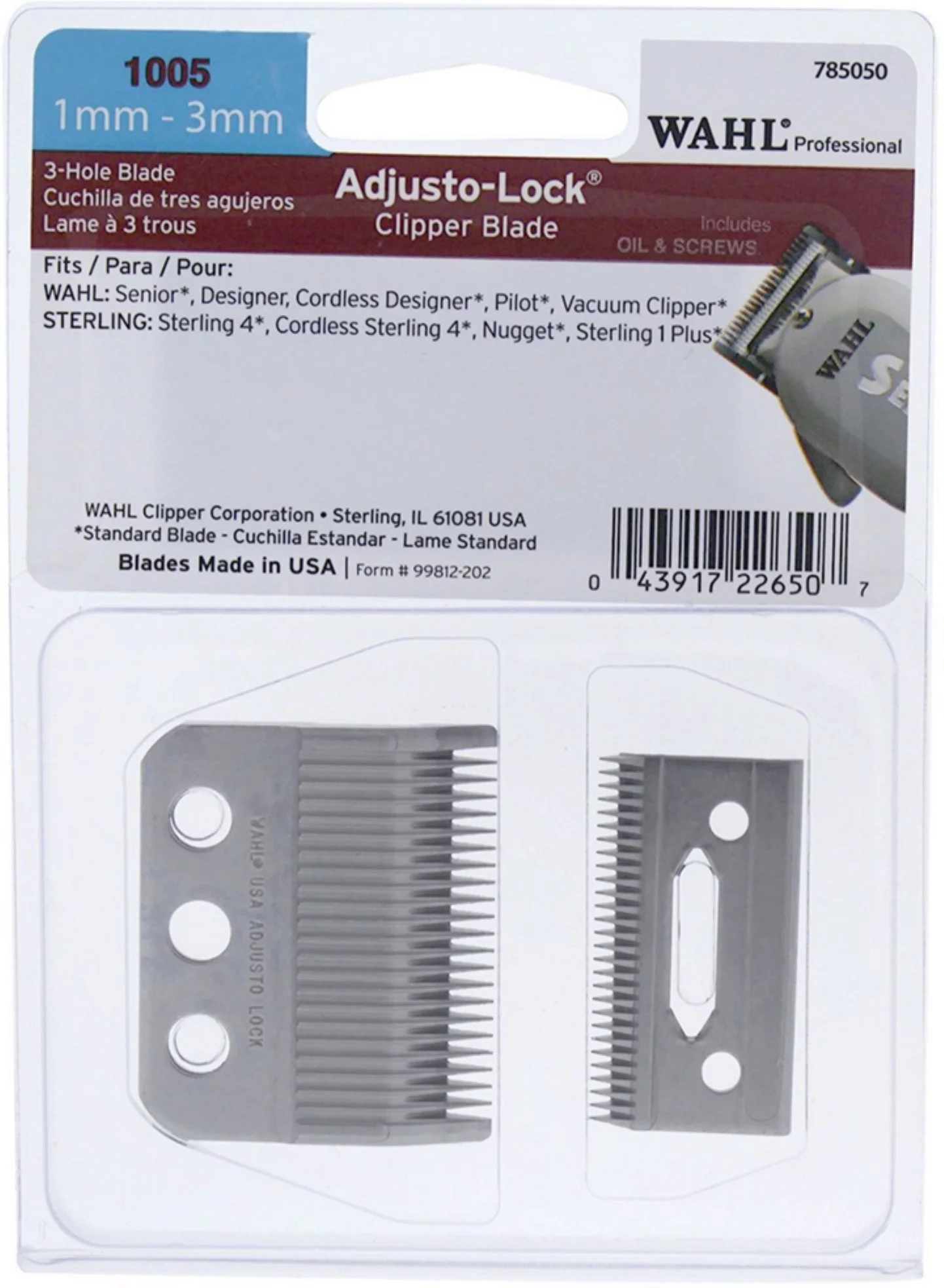 Wahl Adjusto-Lock Clipper Blade 1 ea