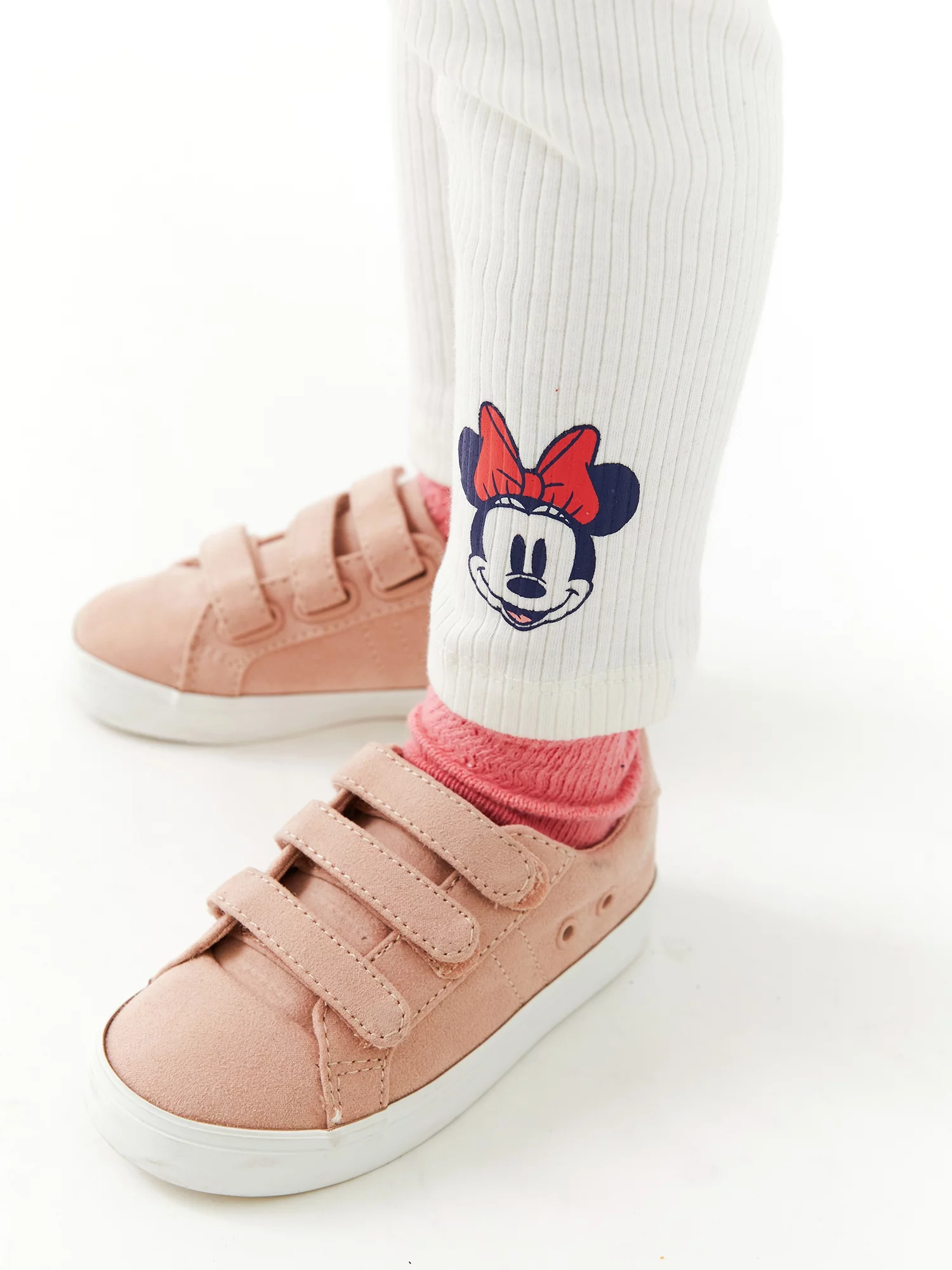 Disney Minnie Mouse and Mickey Mouse Baby and Toddler Girls Hoodie Peplum Sweatshirt and Leggings, 2-Piece Outfit Set, 12 Months-5T