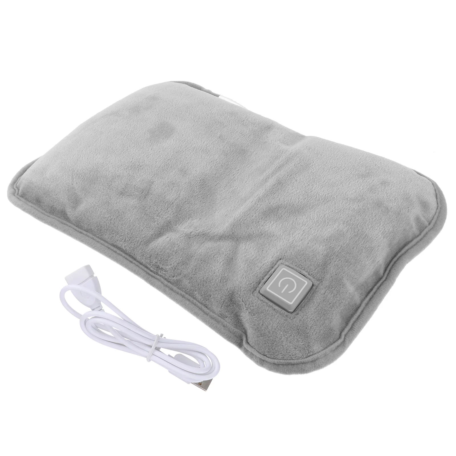 USB Hot Water Bag Plush Cover Comfortable Warm Water Bottle Hand Warmer