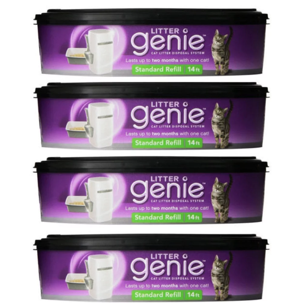 Litter Genie Cat Litter Disposal System REFILL CARTRIDGE - 4 pack