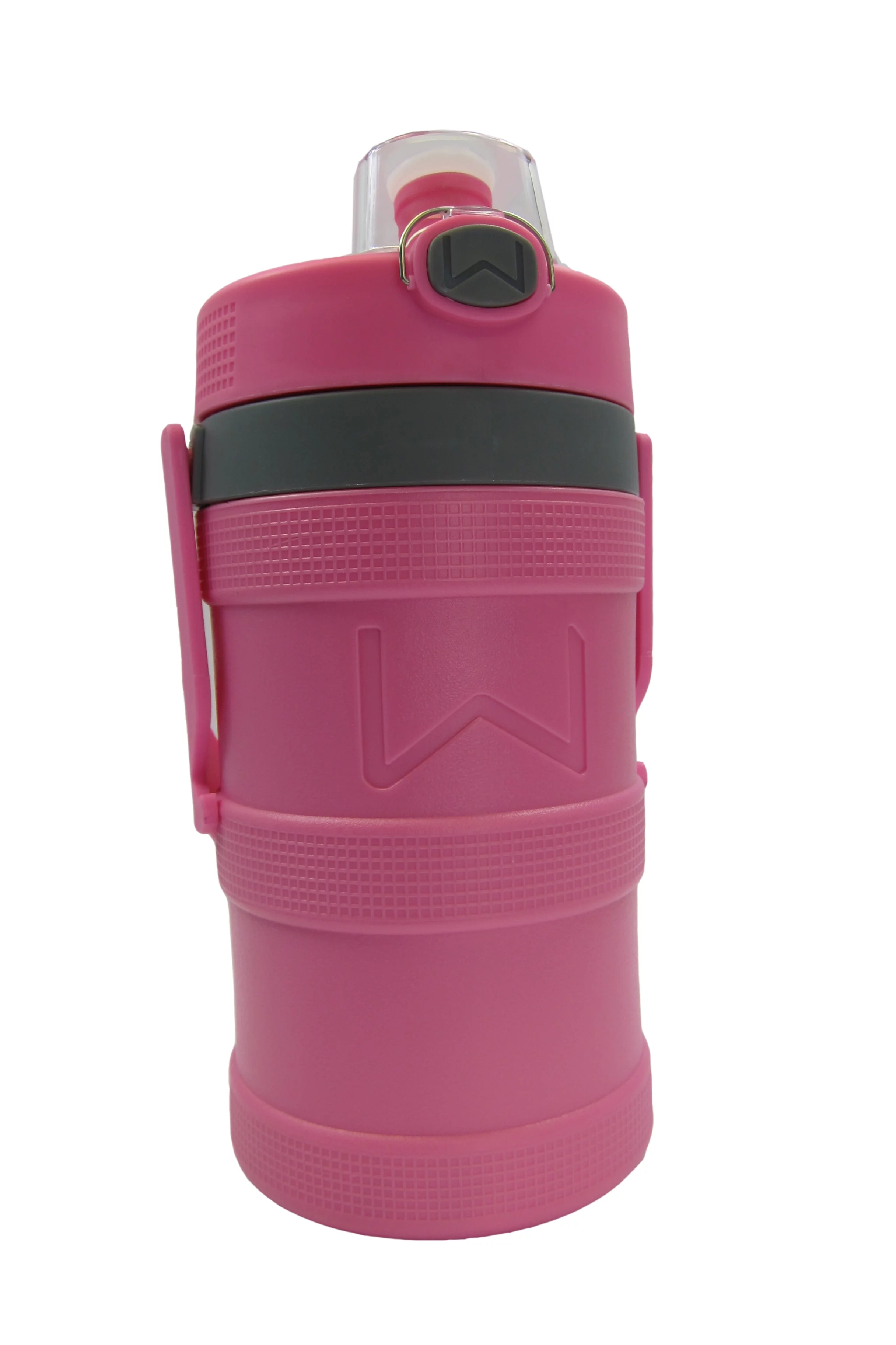 Wellness 128 oz Pink Plastic Water Bottle with Screw Cap