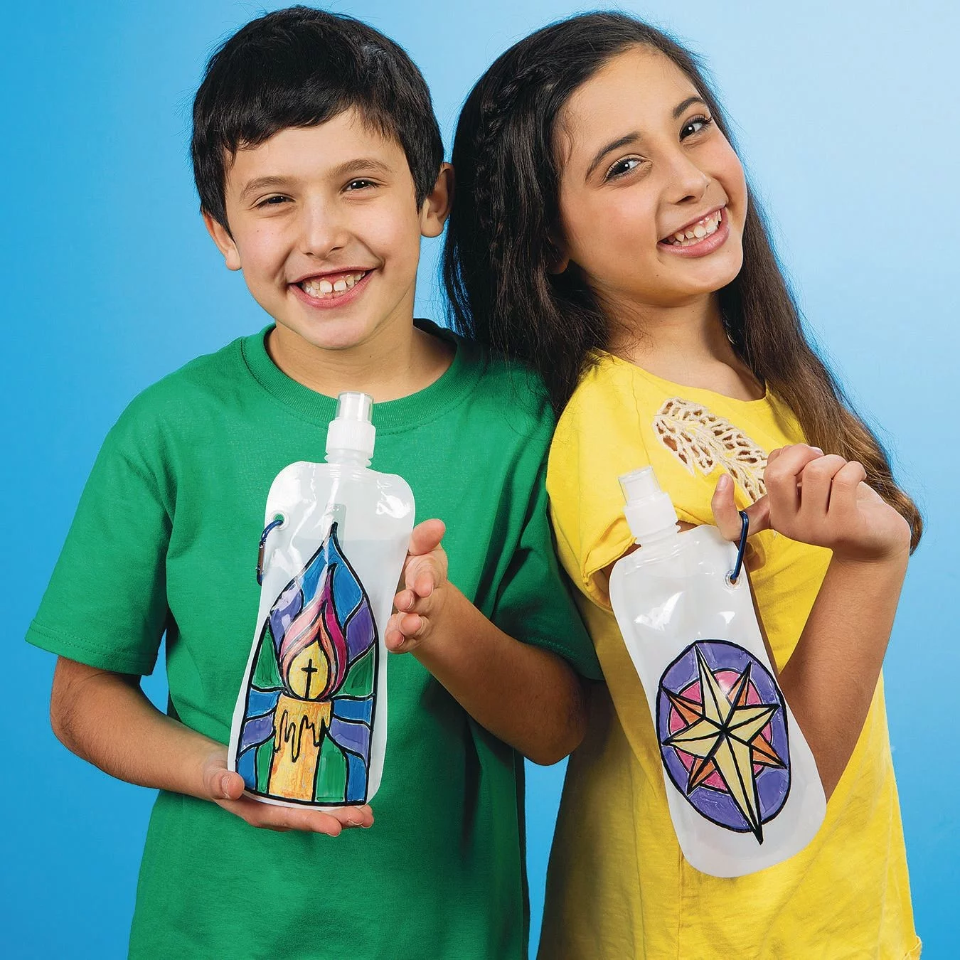 Collapsible Water Bottle Craft Kit (Pack of 12)