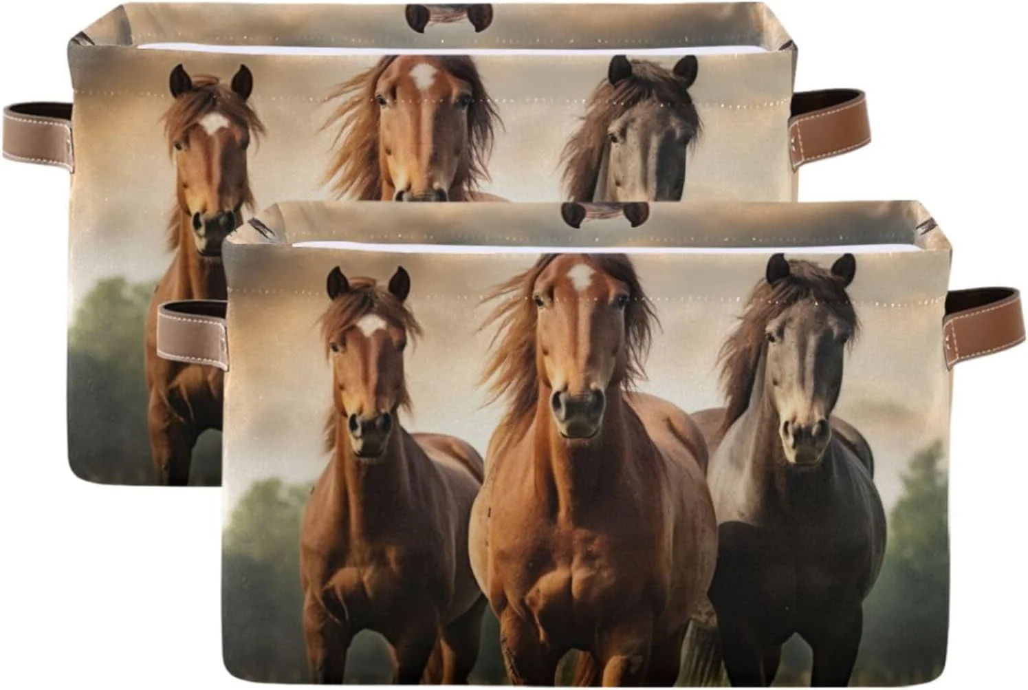 Hotbar Cute Cat Christmas Tree Storage Bin for Toy Storage Basket Dirty Clothes Sundries Office Home Closet Organizer Shelf Cube Box Waterproof Laundry Basket, 2pcs