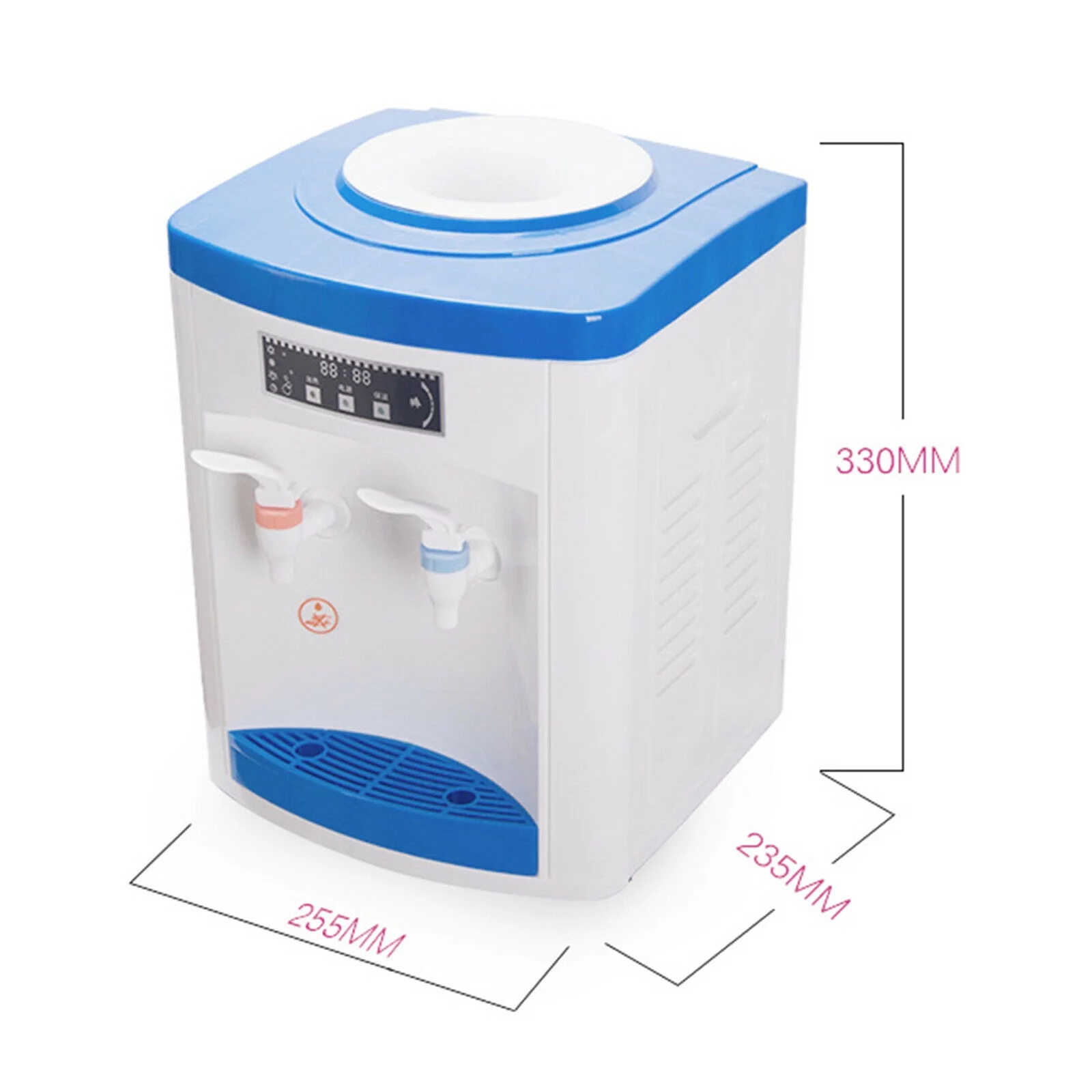 OUKANING 110V Electric Hot and Cold Water Cooler Dispenser fit Home Office Use Desktop US