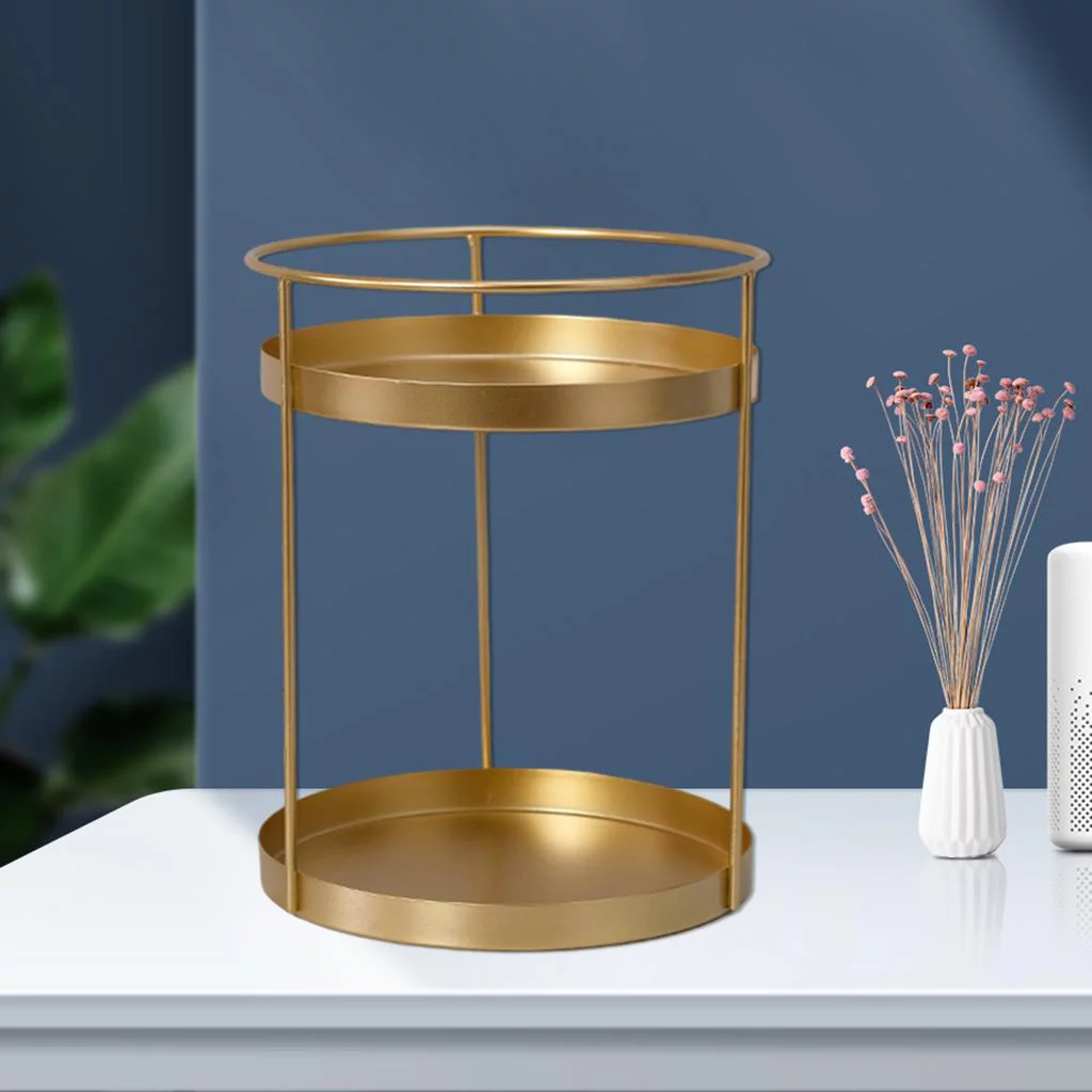 Organizer Cosmetic Perfume Storage Rack Tray Display Stand Holder Double Layers