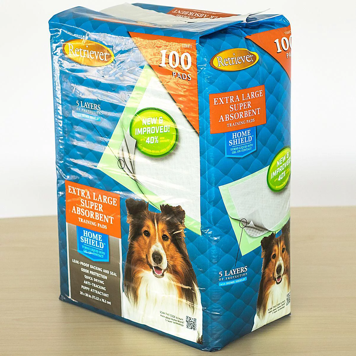 Retriever Super Absorbent Extra-Large Dog Training Pads, 100 ct.
