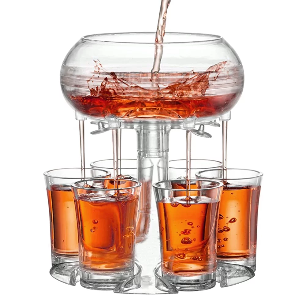 Shot Glass Dispenser 6 Shot Glass Dispenser and Holder Shot Pourer Dispenser Party Supplies