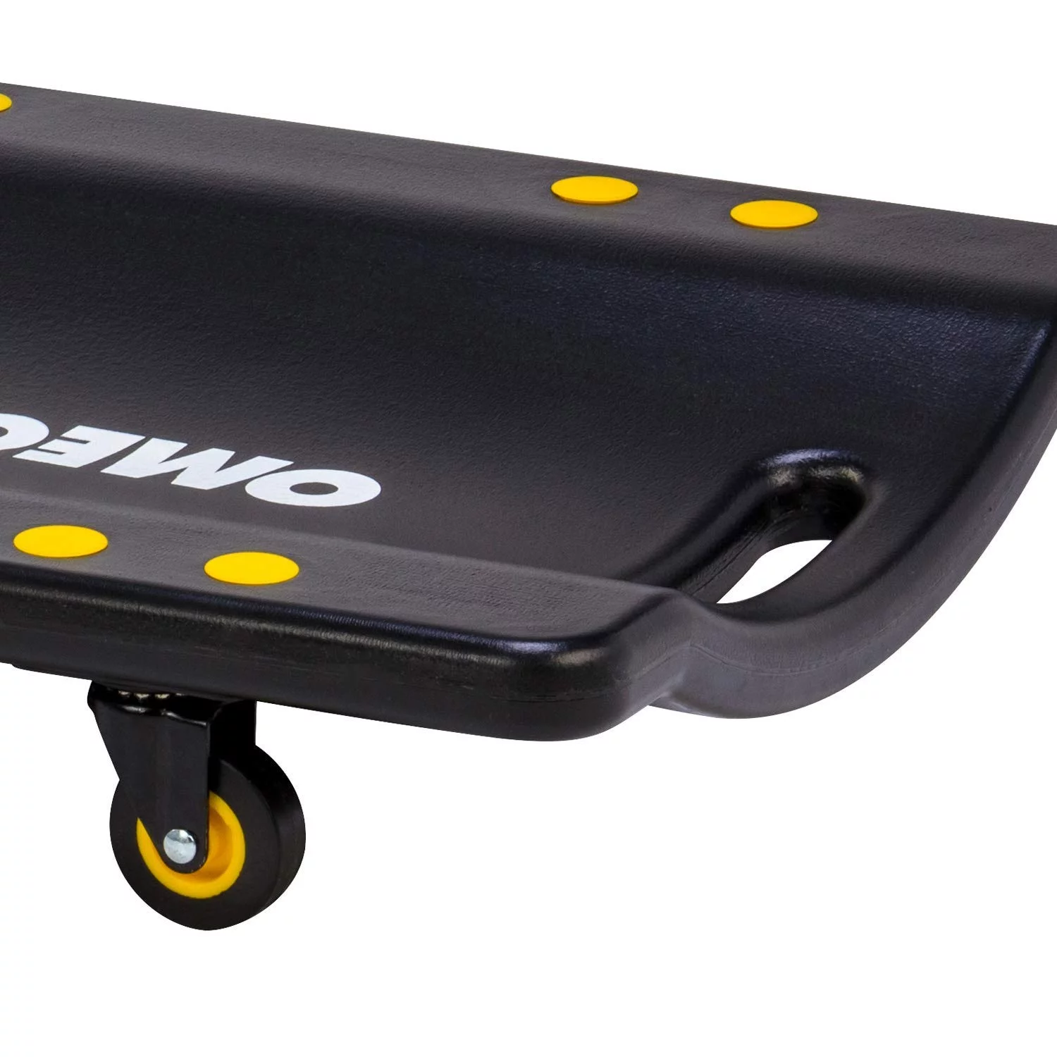 Omega 91900 36 In. 300 Pound Capacity Plastic Creeper with Swivel Casters, Black