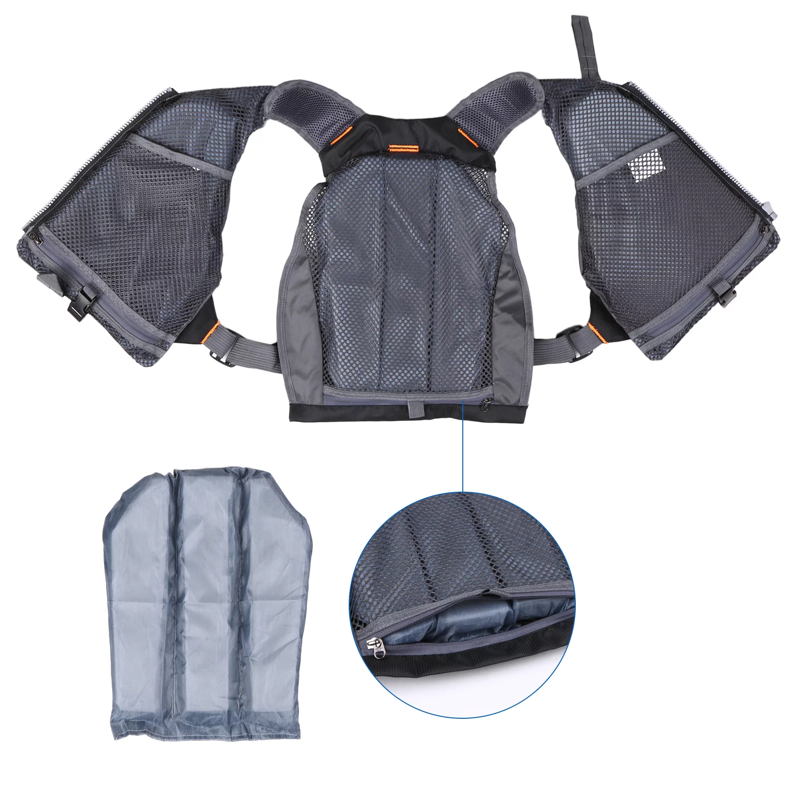 Htovila Foam Cushion,Superior 209lb Safety 209lb Safety Waistcoat Utility Vest Floatation Breathable Padded Waistcoat Utility VestVest Floatation Device Padded Vest Superior Arealer Jinmie