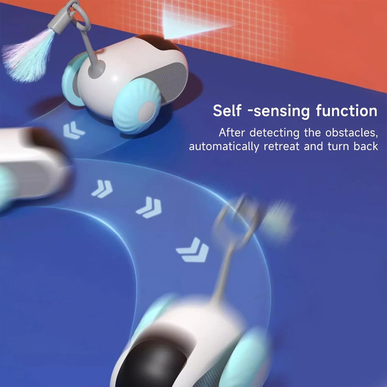 Car Remote Control Electric Cat Toys - Funny Feather Smart Interactive Cat Toy🔥