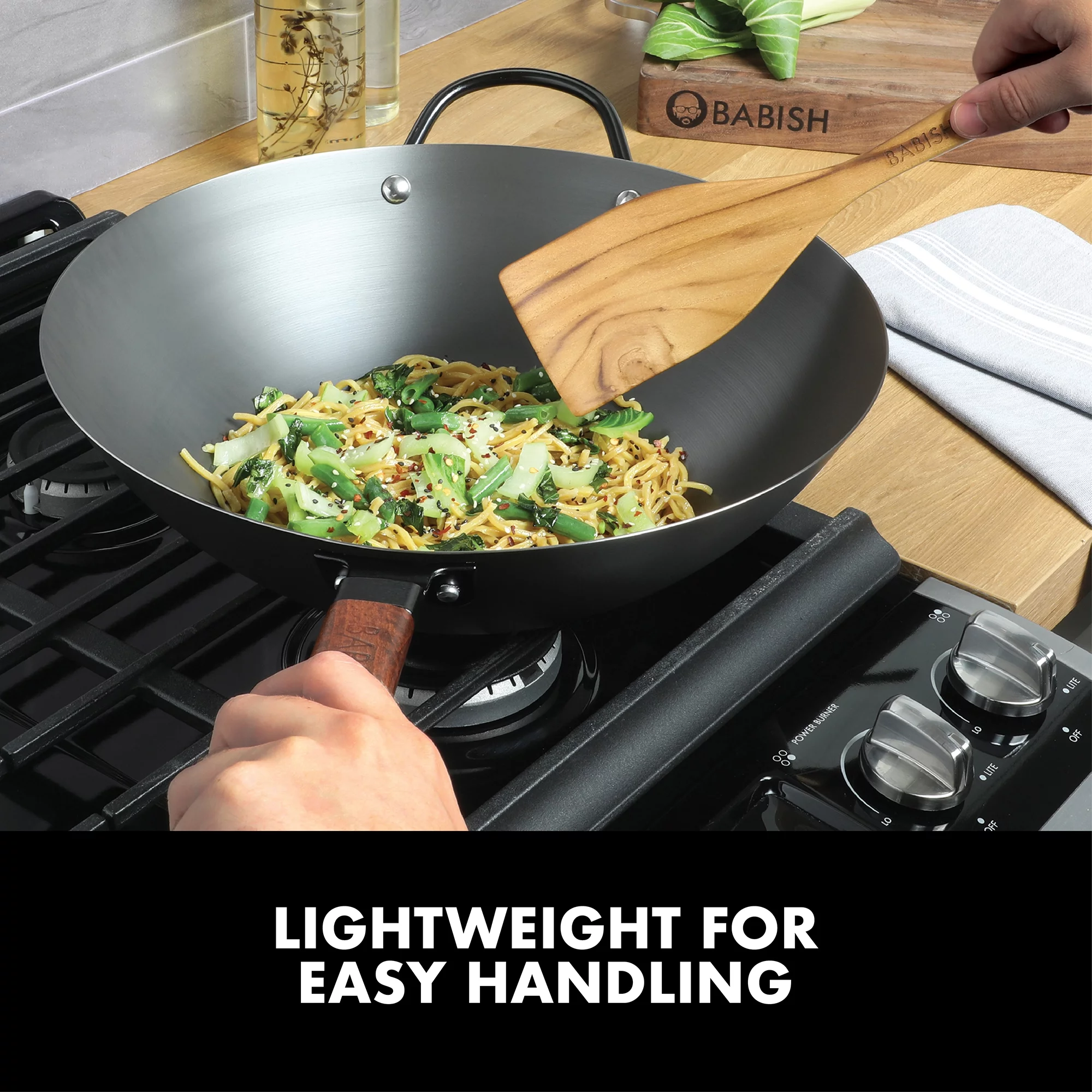 Babish 13-inch Carbon Steel Wok