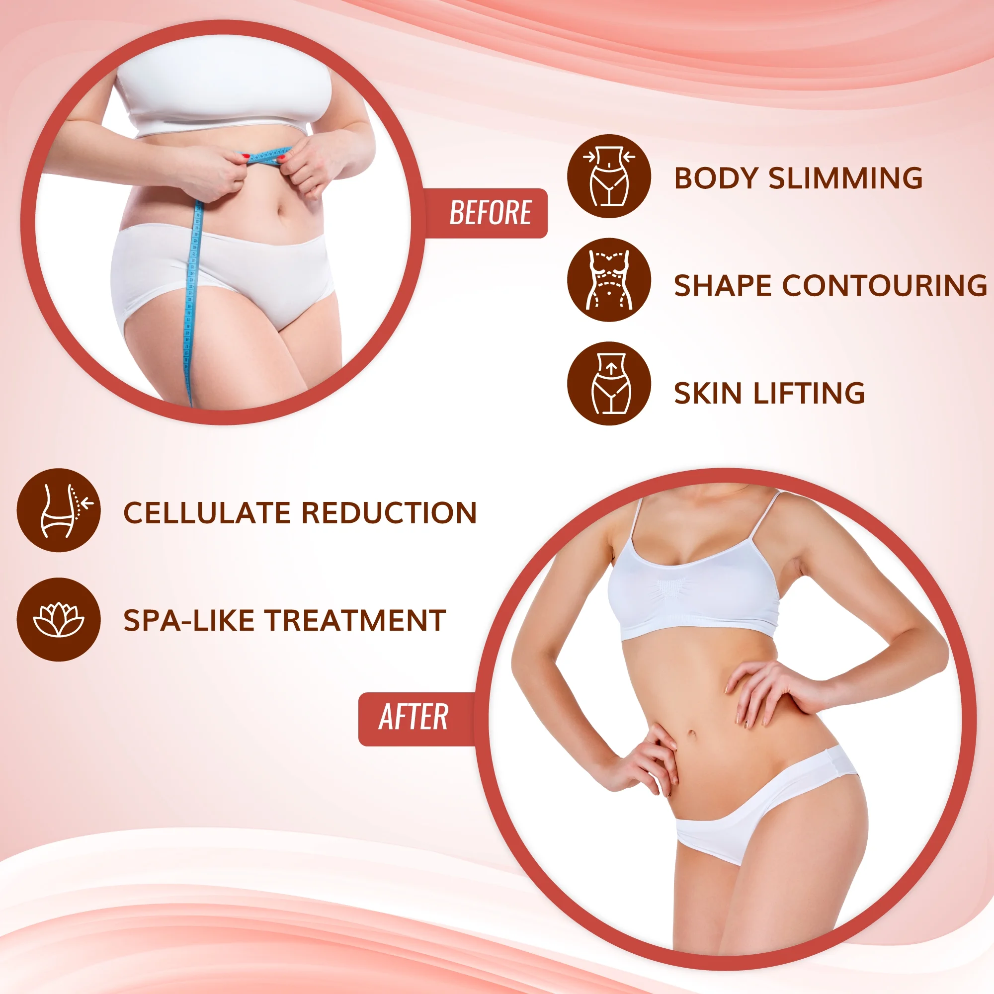 Contouring Toning Slimming All Natural Body Wrap 5 Applications - it works to Body Firming and Tightening