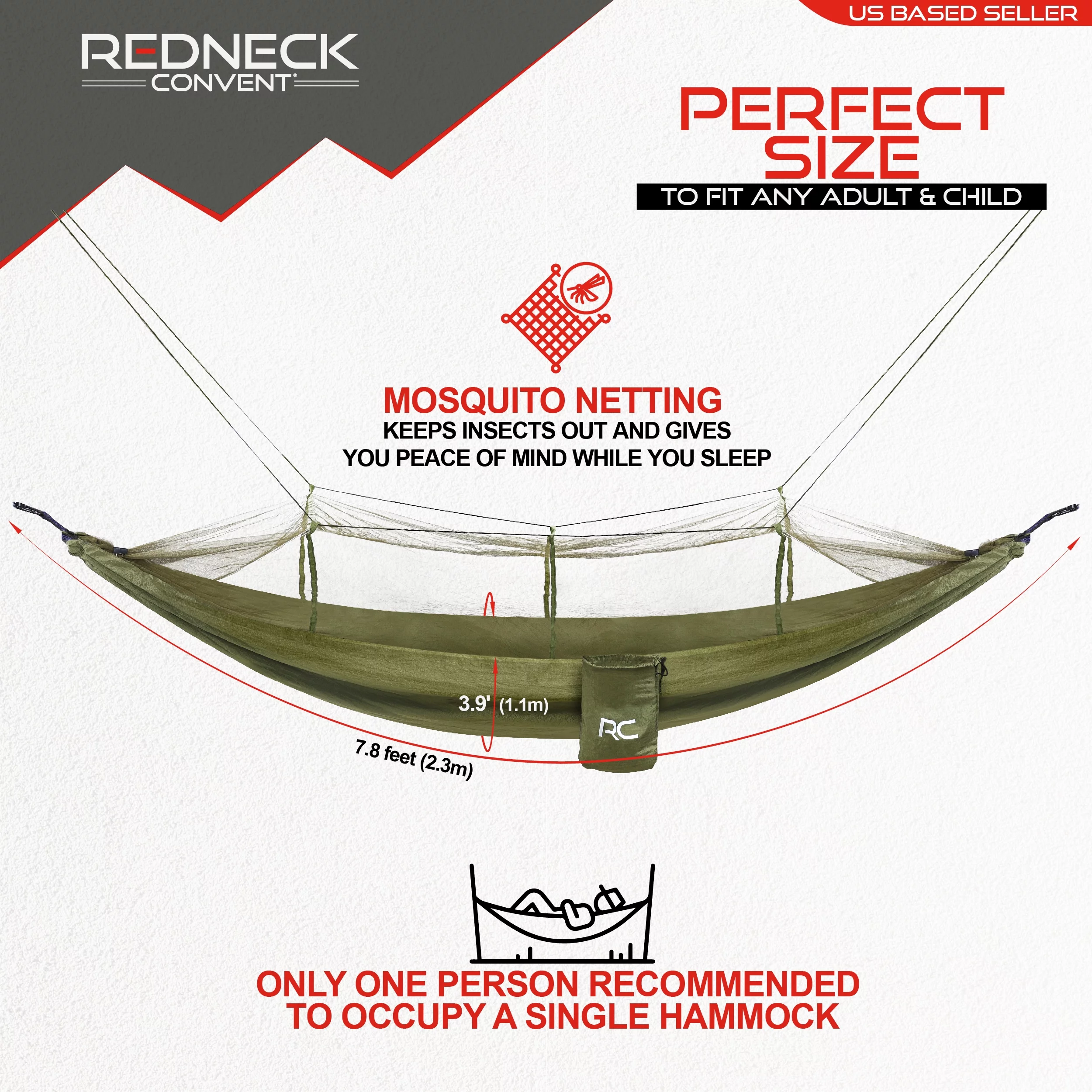 RC Sleeping Bag Travel Hammock with Mosquito Net Adult Sleeping Bag Tree Hammock