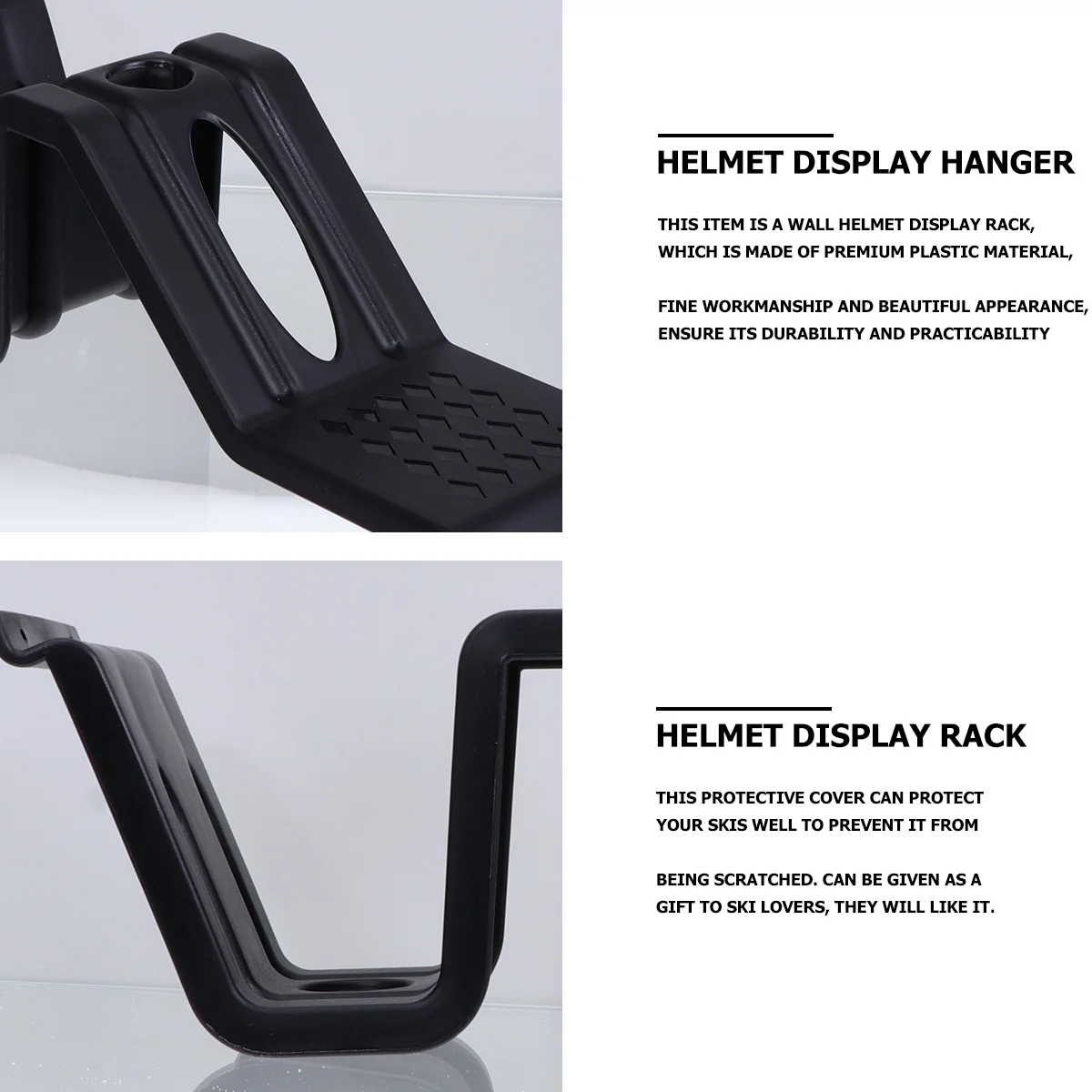 FRCOLOR Bike Motorbike Hat Helmet Display Stand Rack Wall Mount Hanger Holder Hook